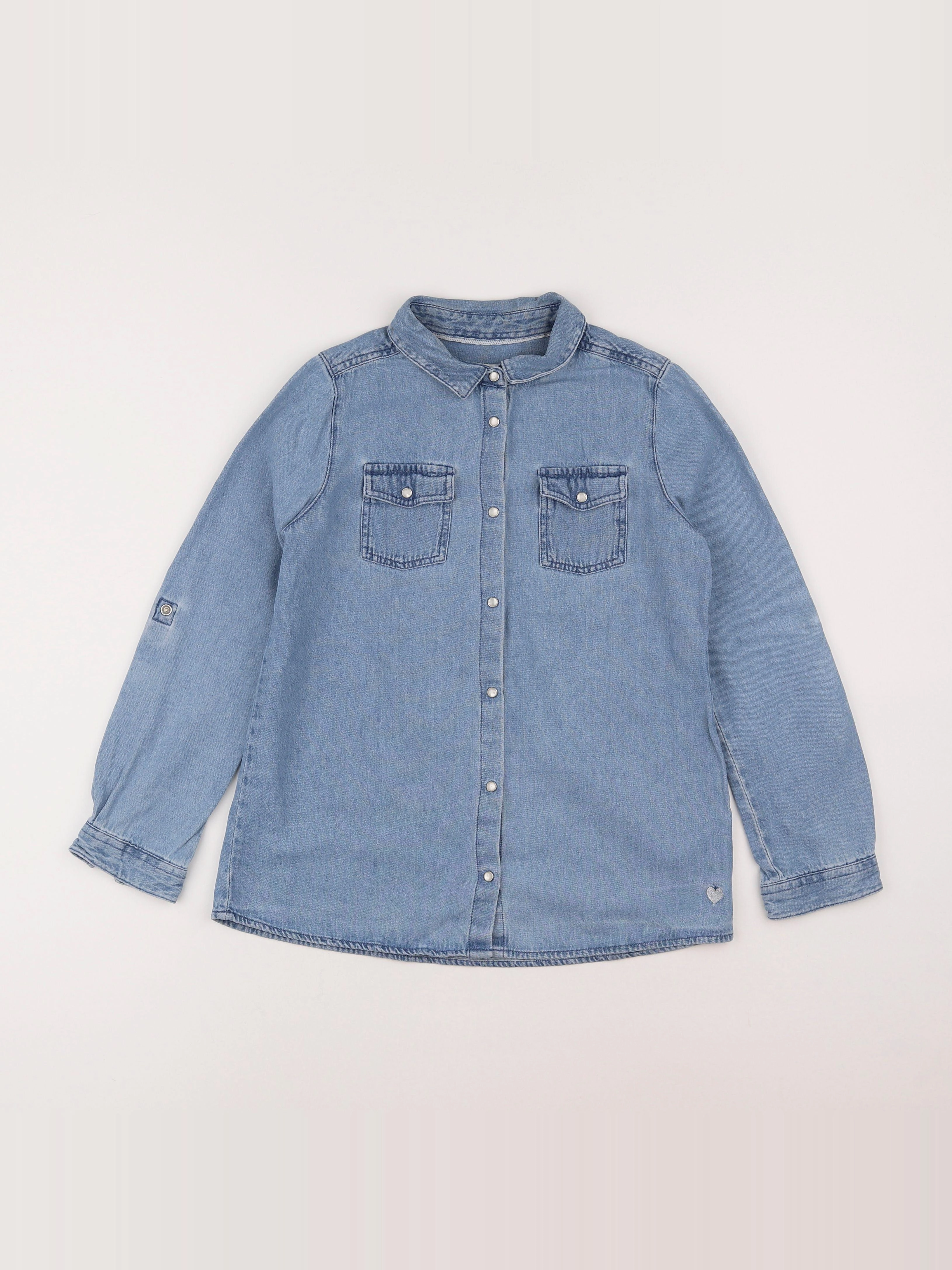 Vertbaudet - chemise bleu - 10 ans