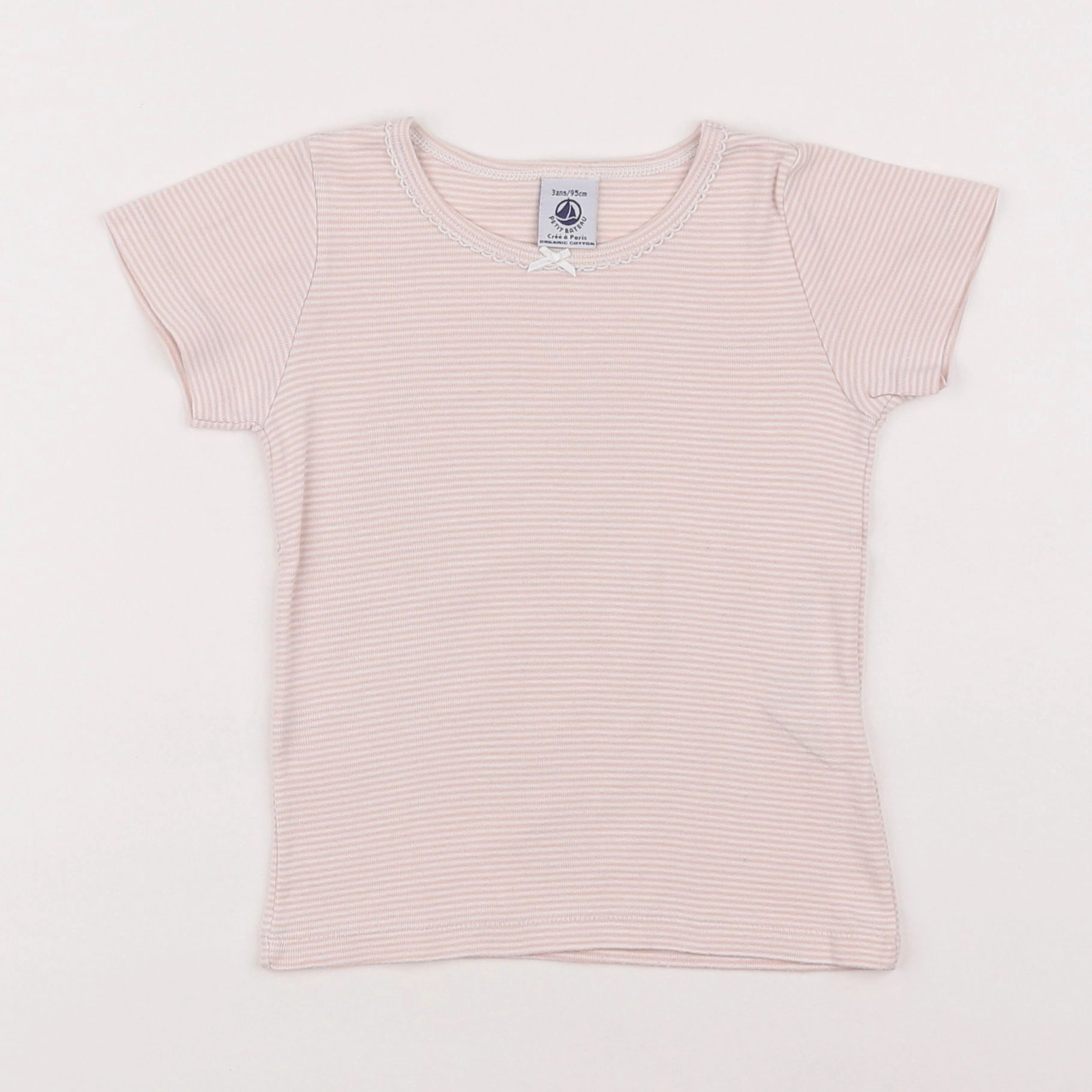 Petit Bateau - maillot de corps rose - 3 ans