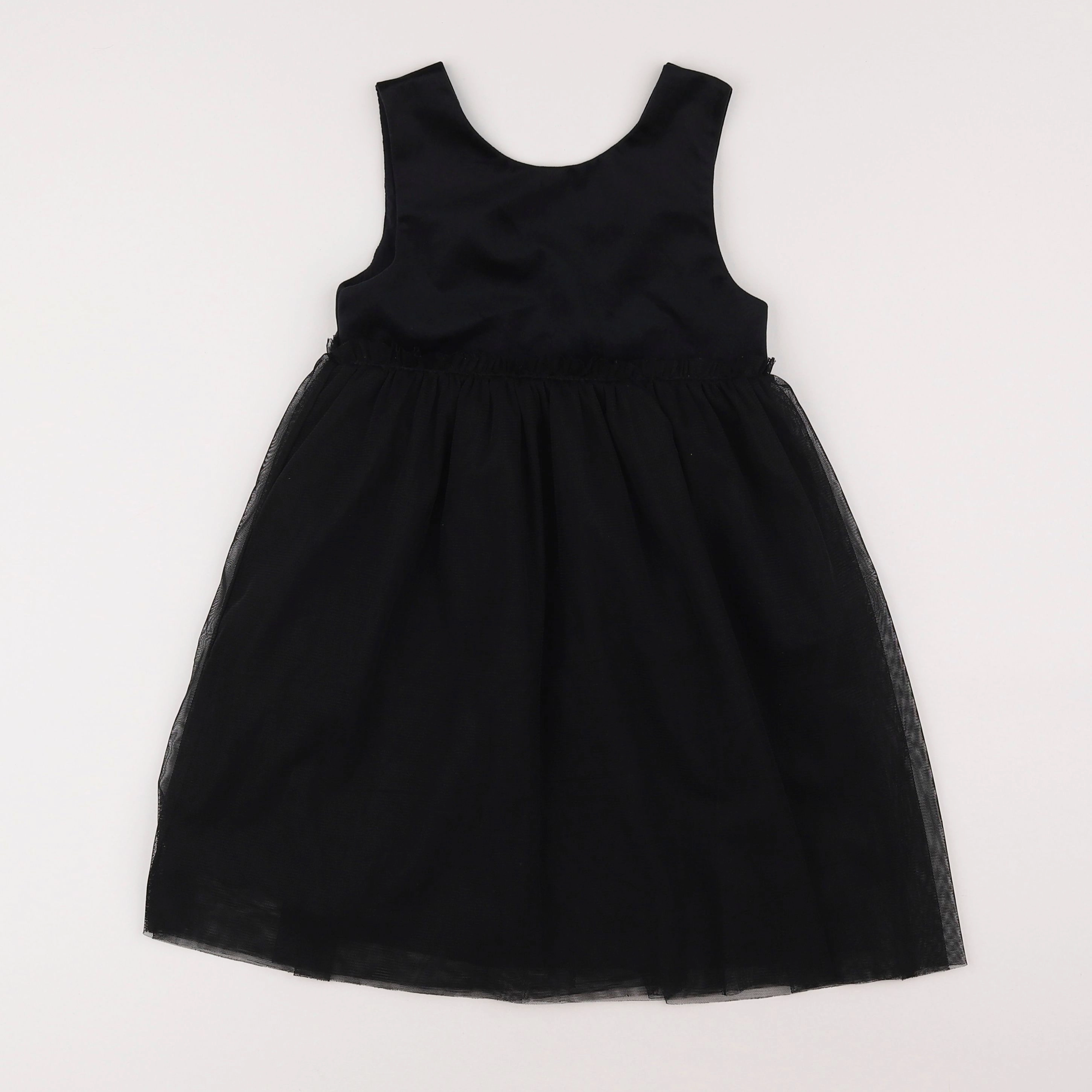 Vertbaudet - robe noir, or - 6 ans