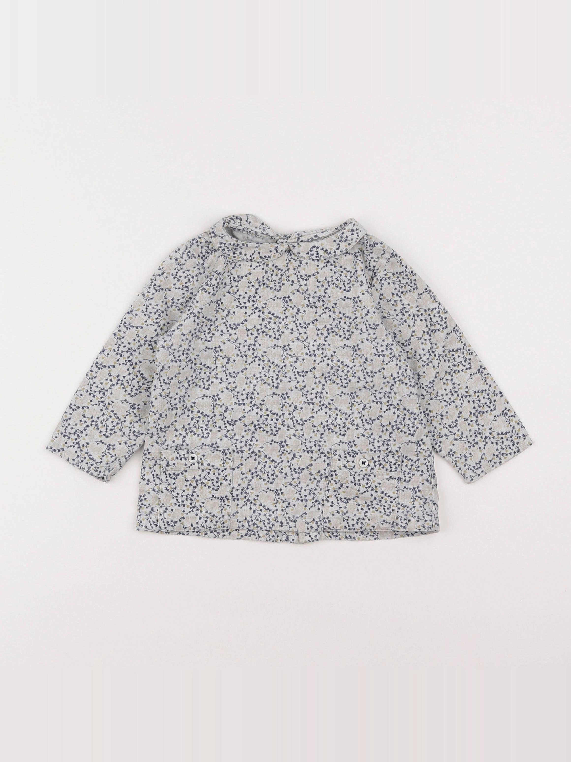 Boutchou - blouse bleu - 18 mois