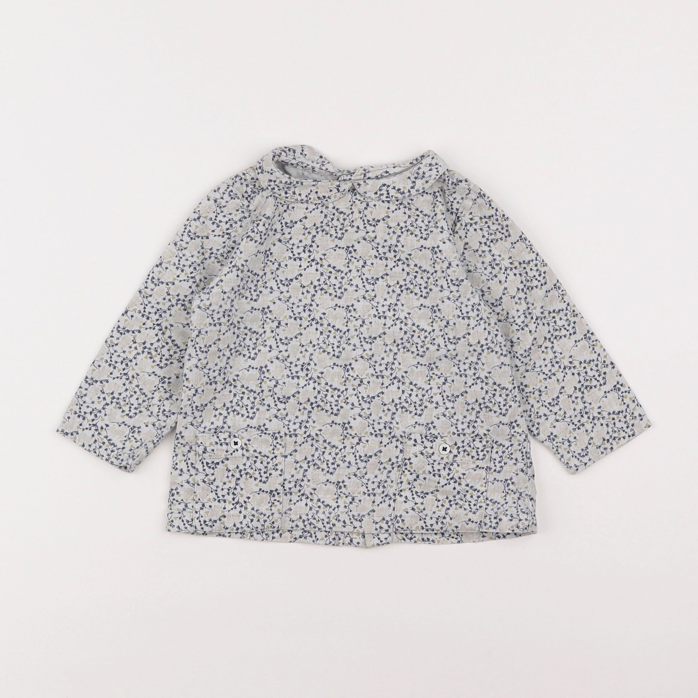 Boutchou - blouse bleu - 18 mois