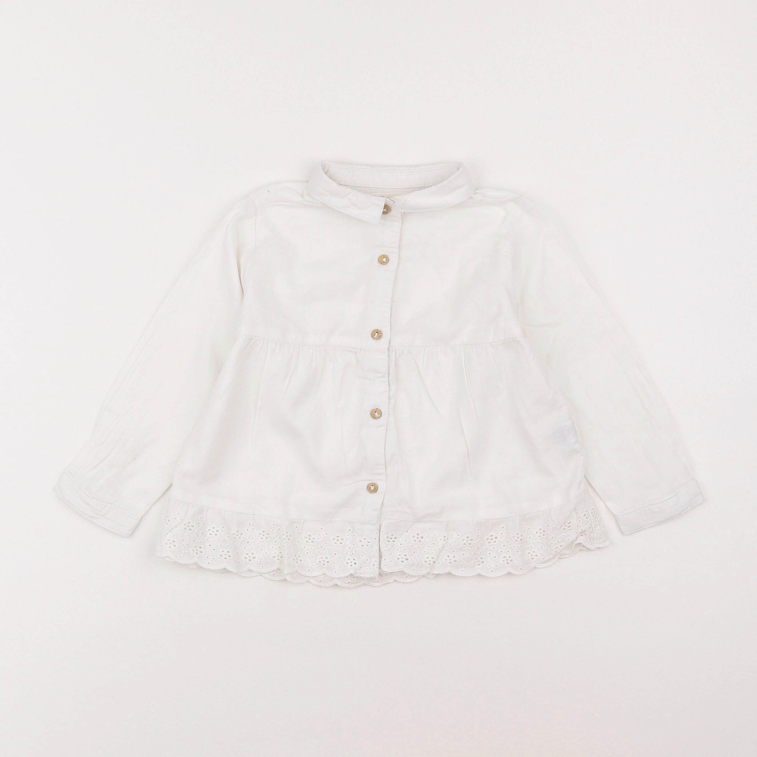 Zara - blouse blanc - 2/3 ans