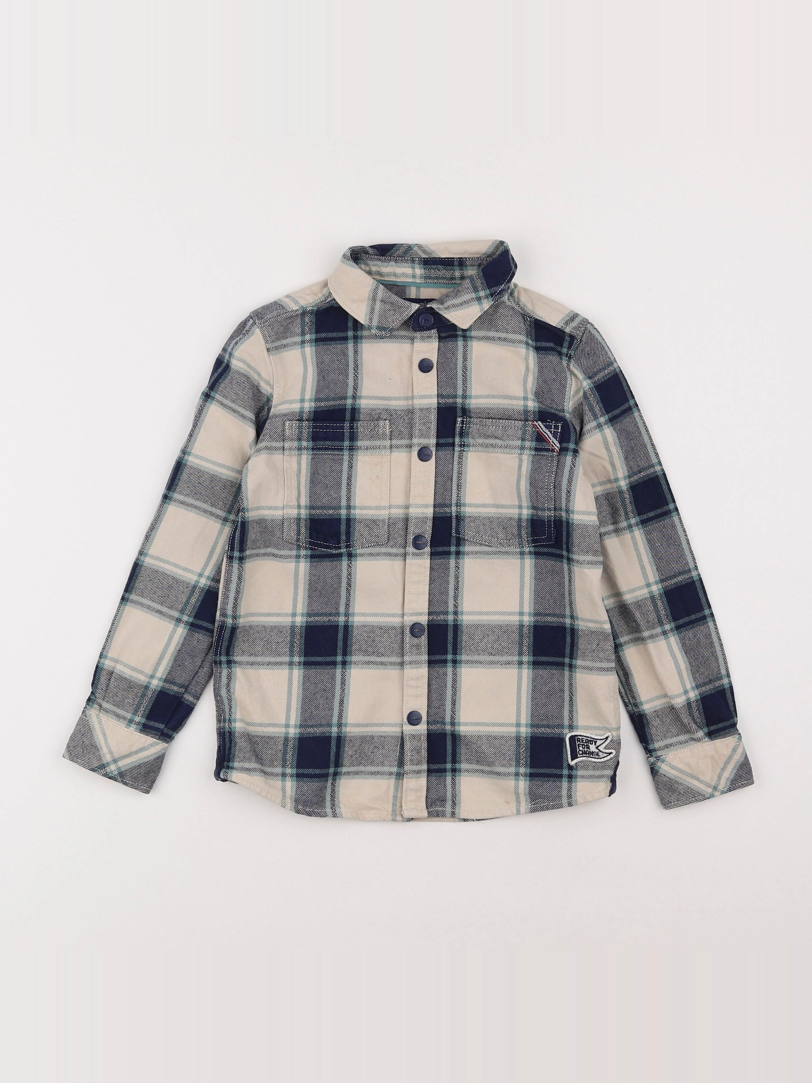 Okaidi - chemise bleu - 5 ans