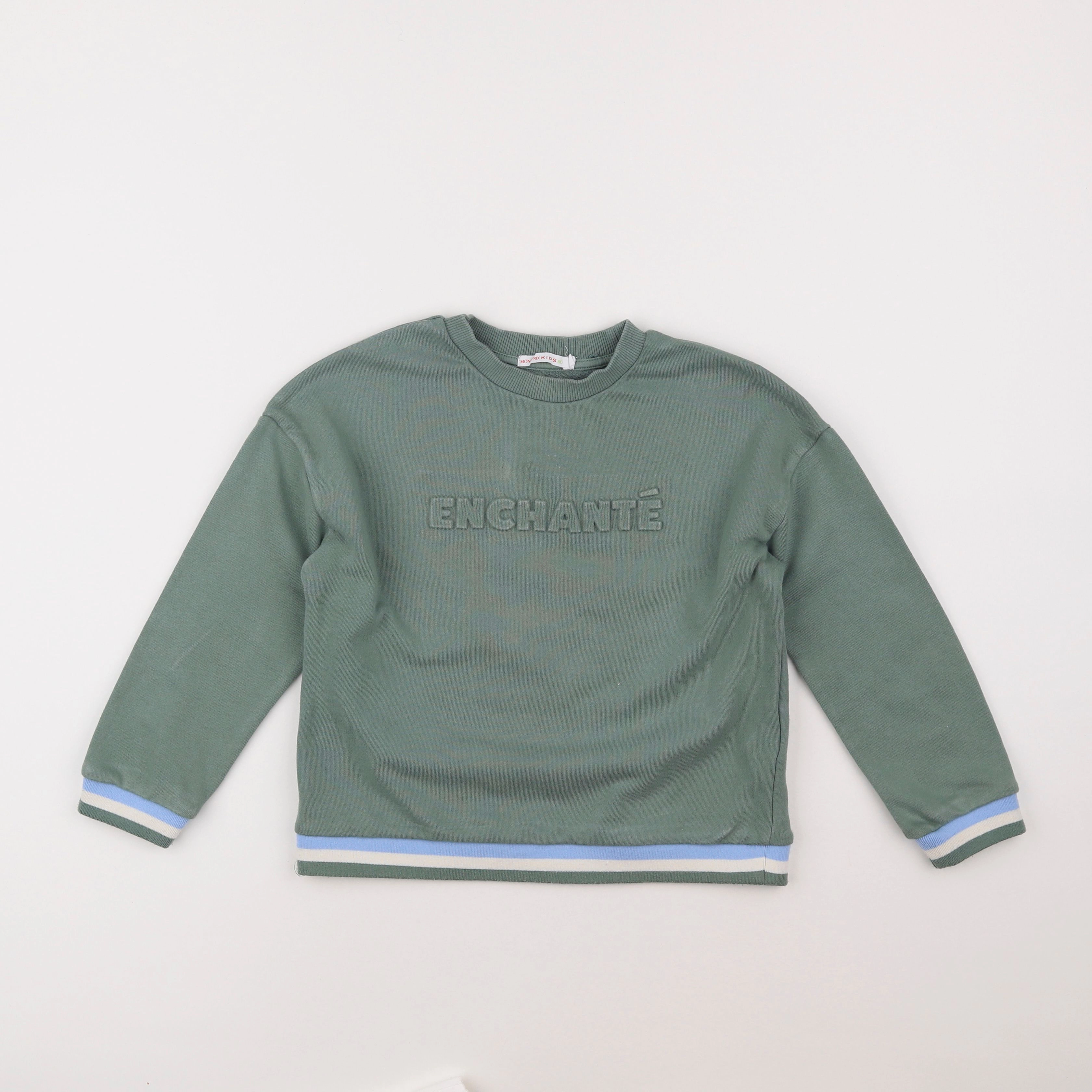 Monoprix - sweat vert - 6 ans