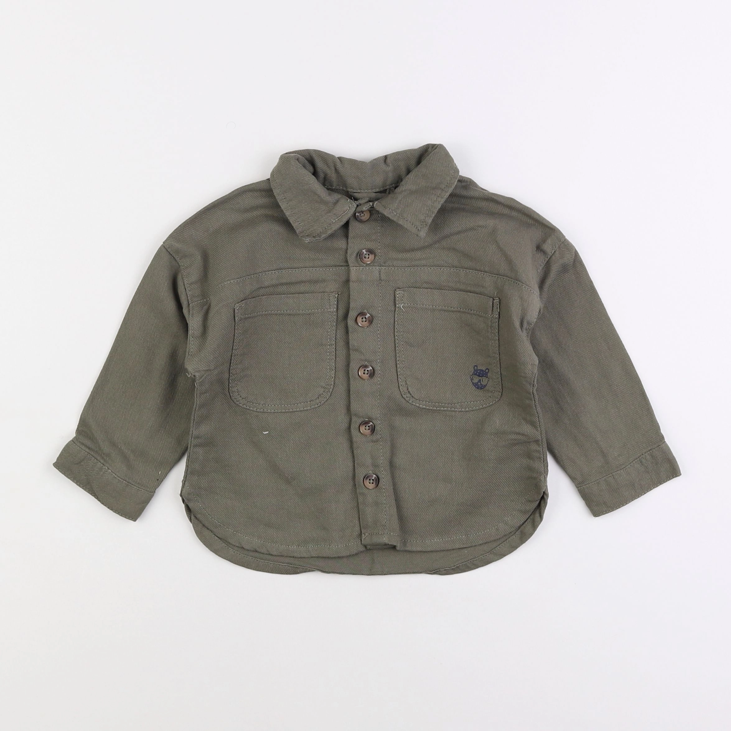 Vertbaudet - chemise vert - 18 mois