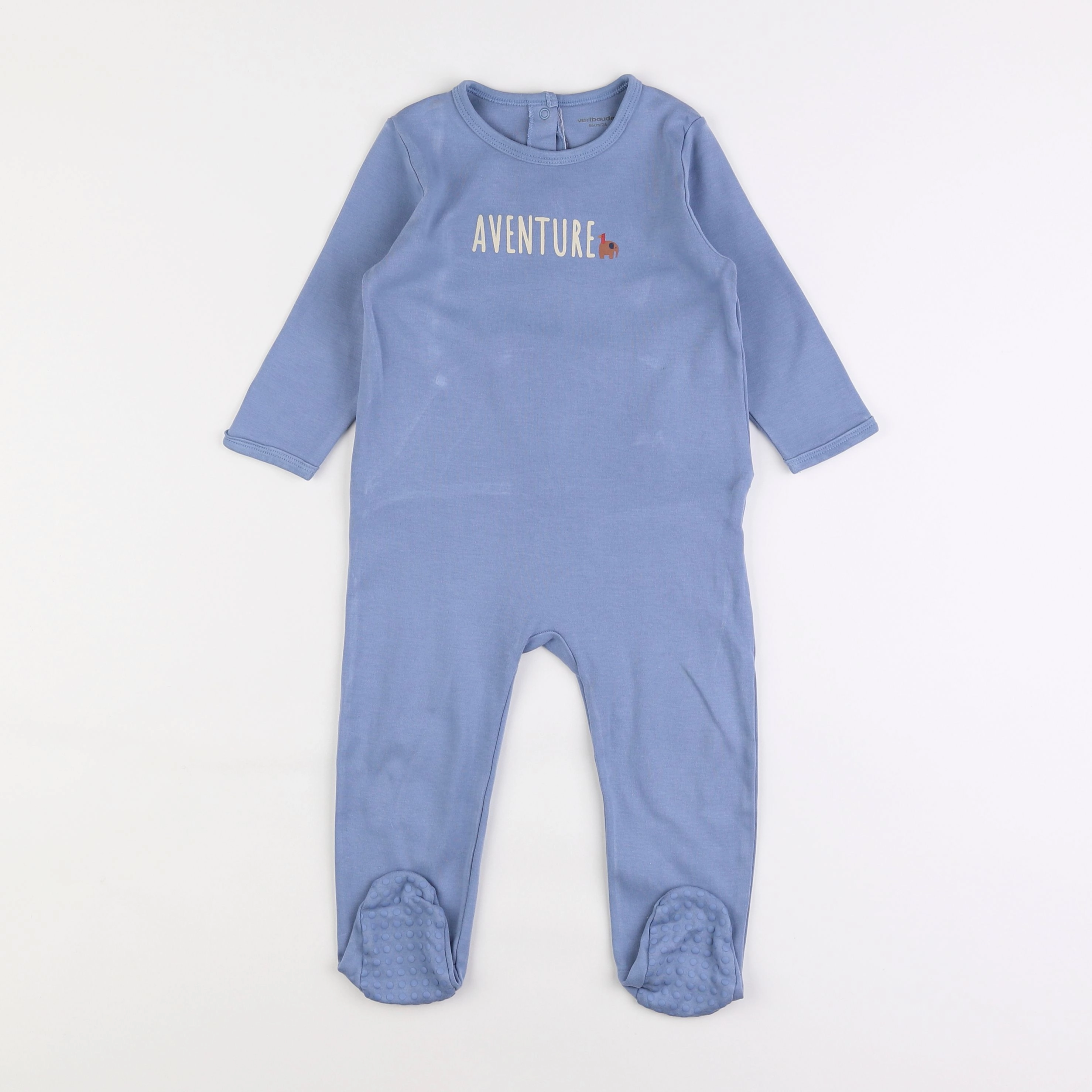 Vertbaudet - pyjama coton bleu - 2 ans