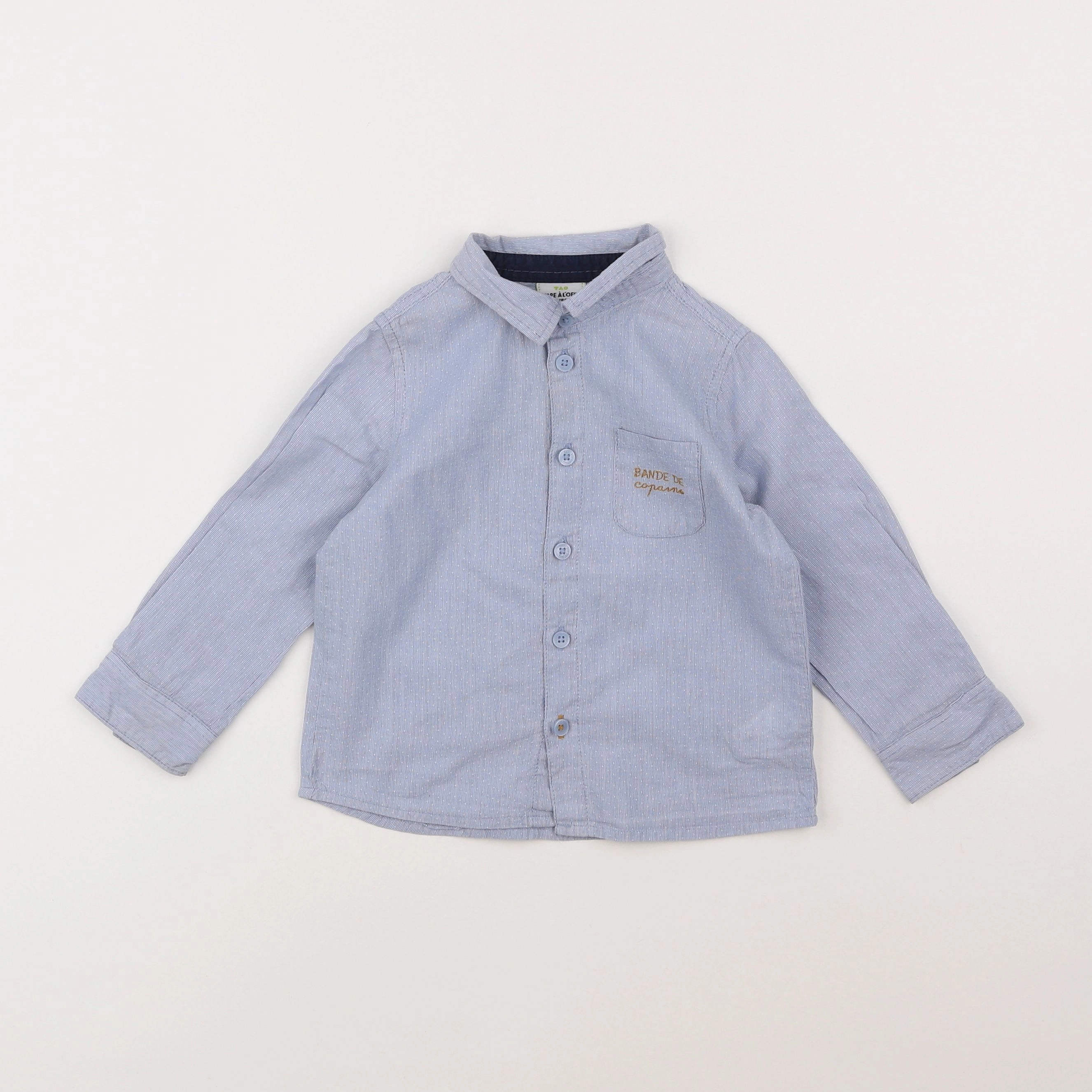 Tape à l'oeil - chemise bleu - 2 ans