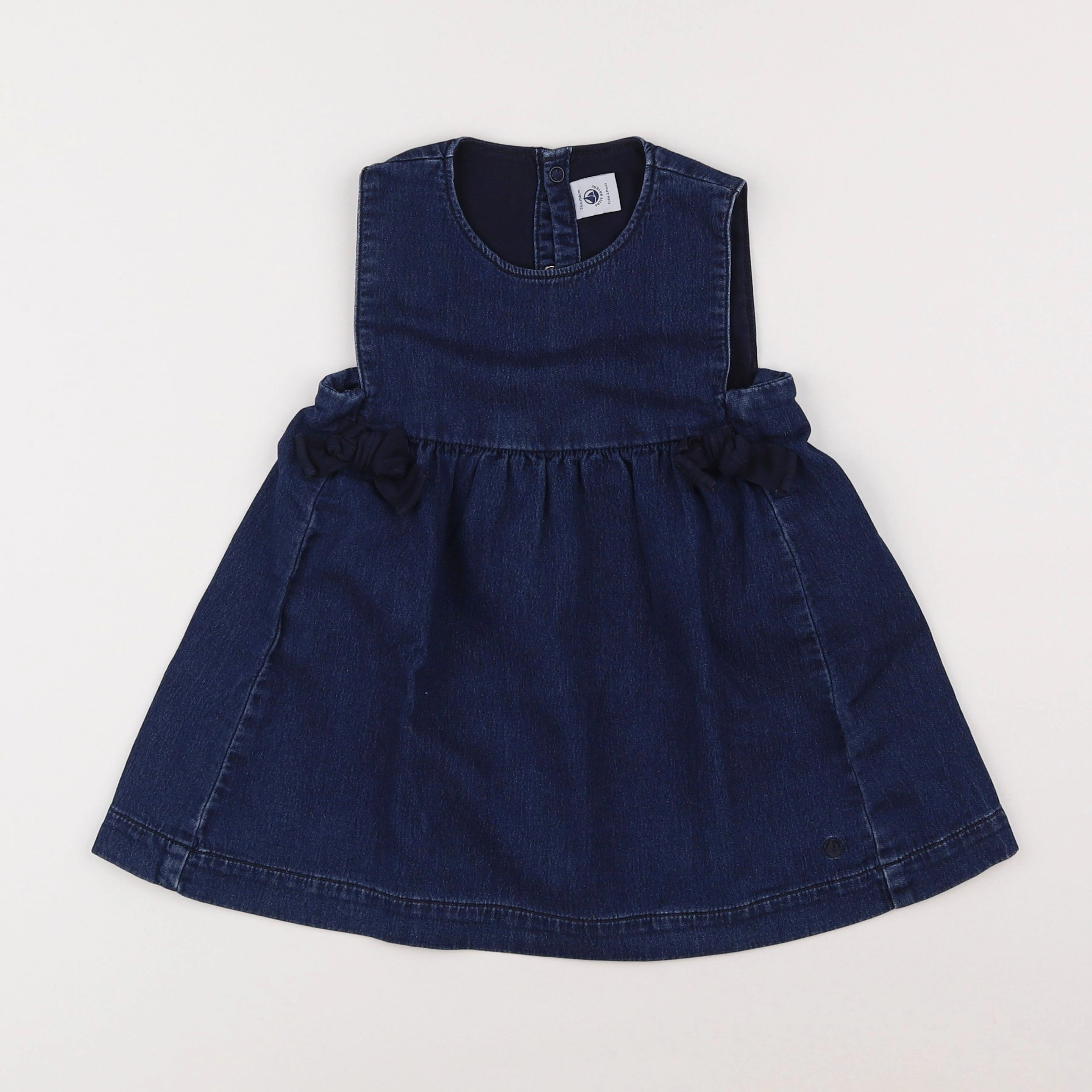 Petit Bateau - robe bleu - 2 ans