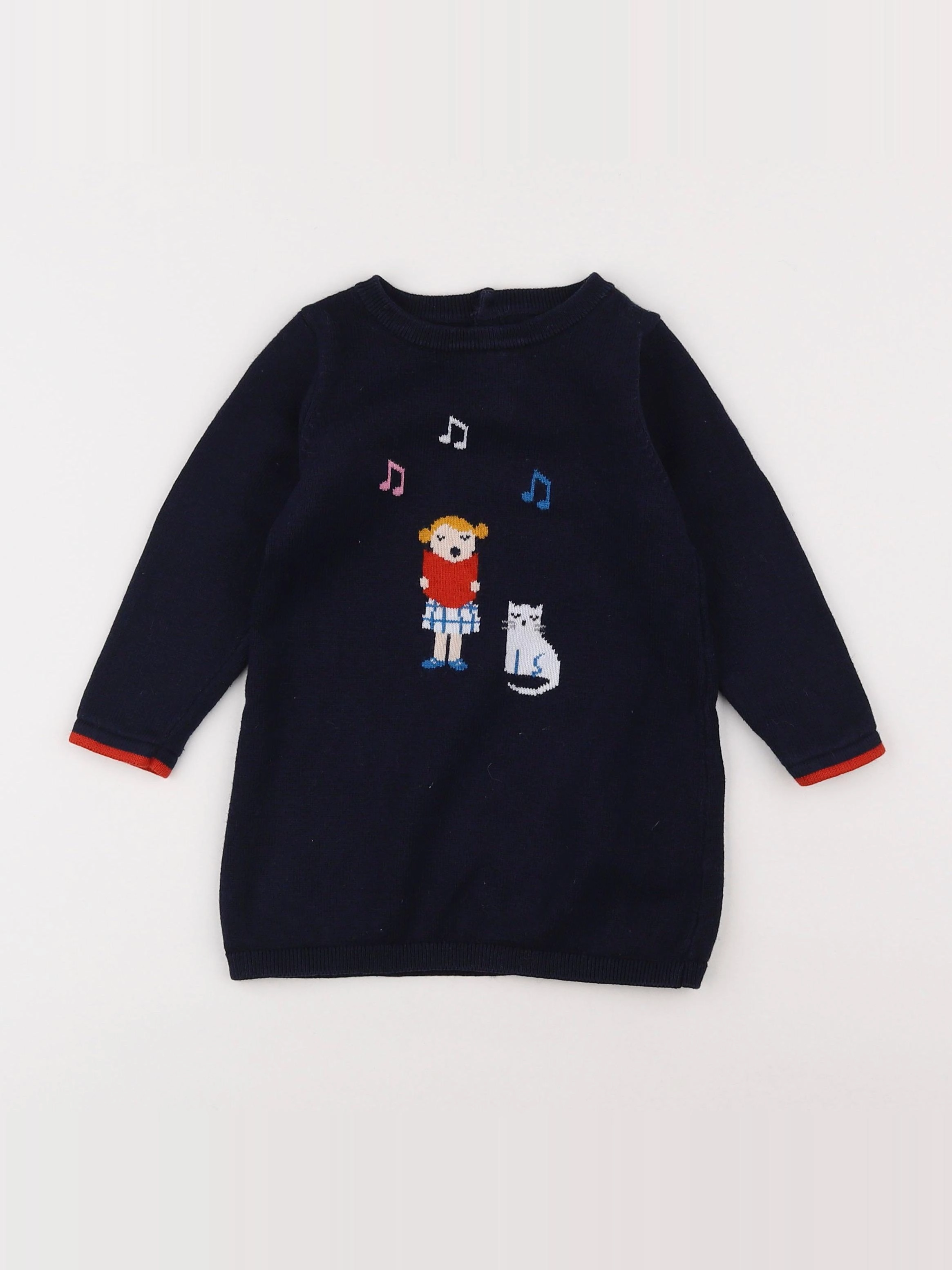 Jacadi - robe bleu - 2 ans