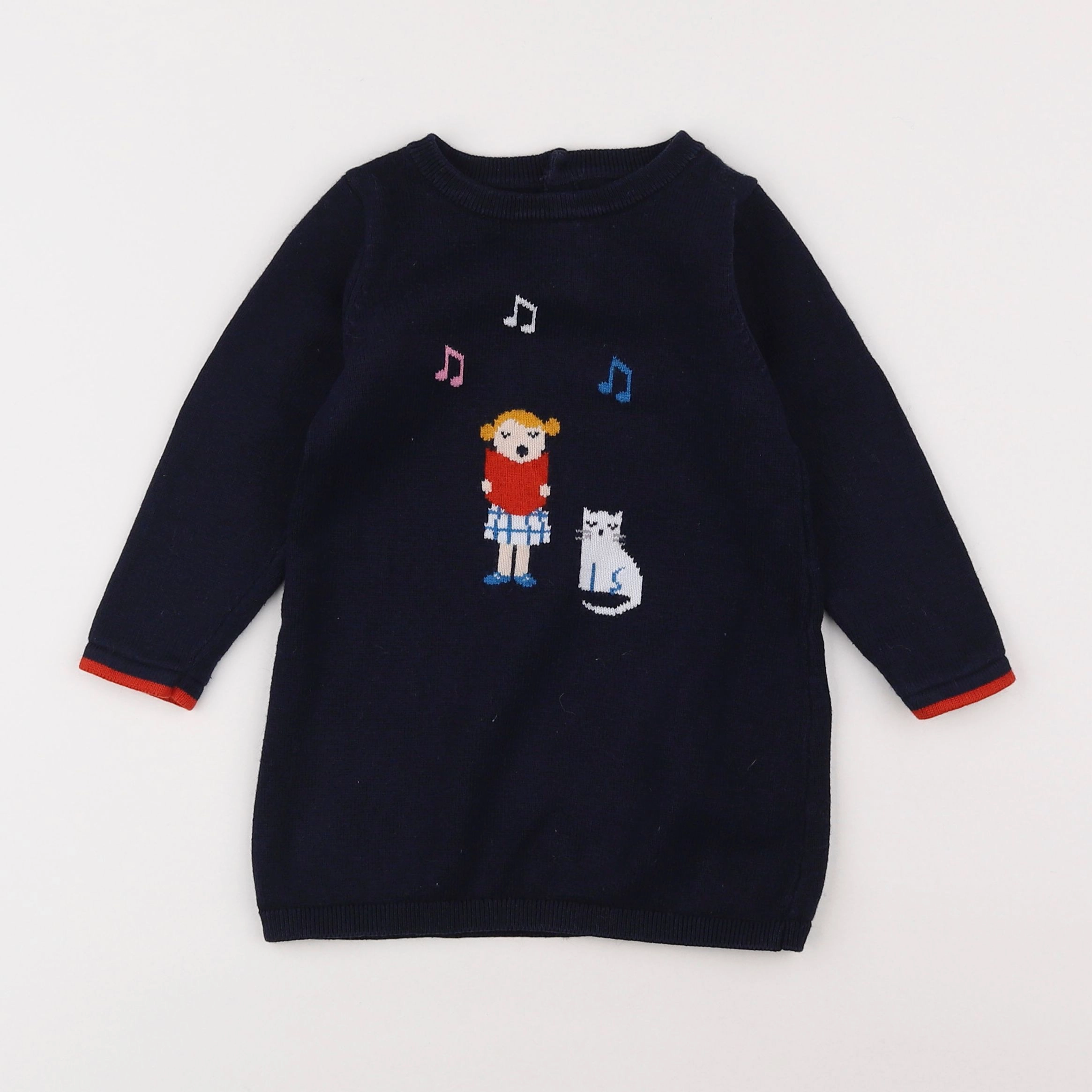Jacadi - robe bleu - 2 ans