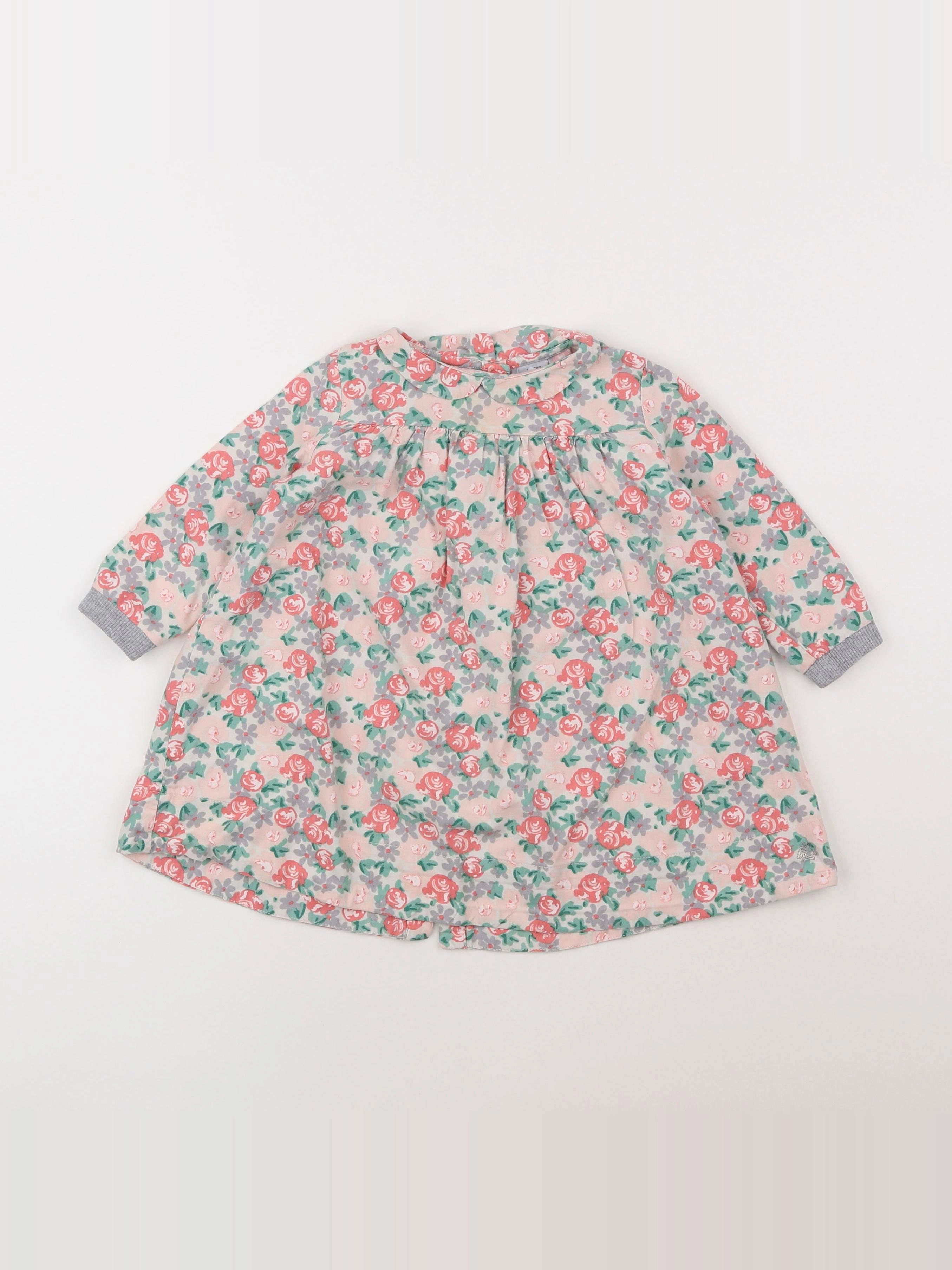 Petit Bateau - robe rose - 18 mois