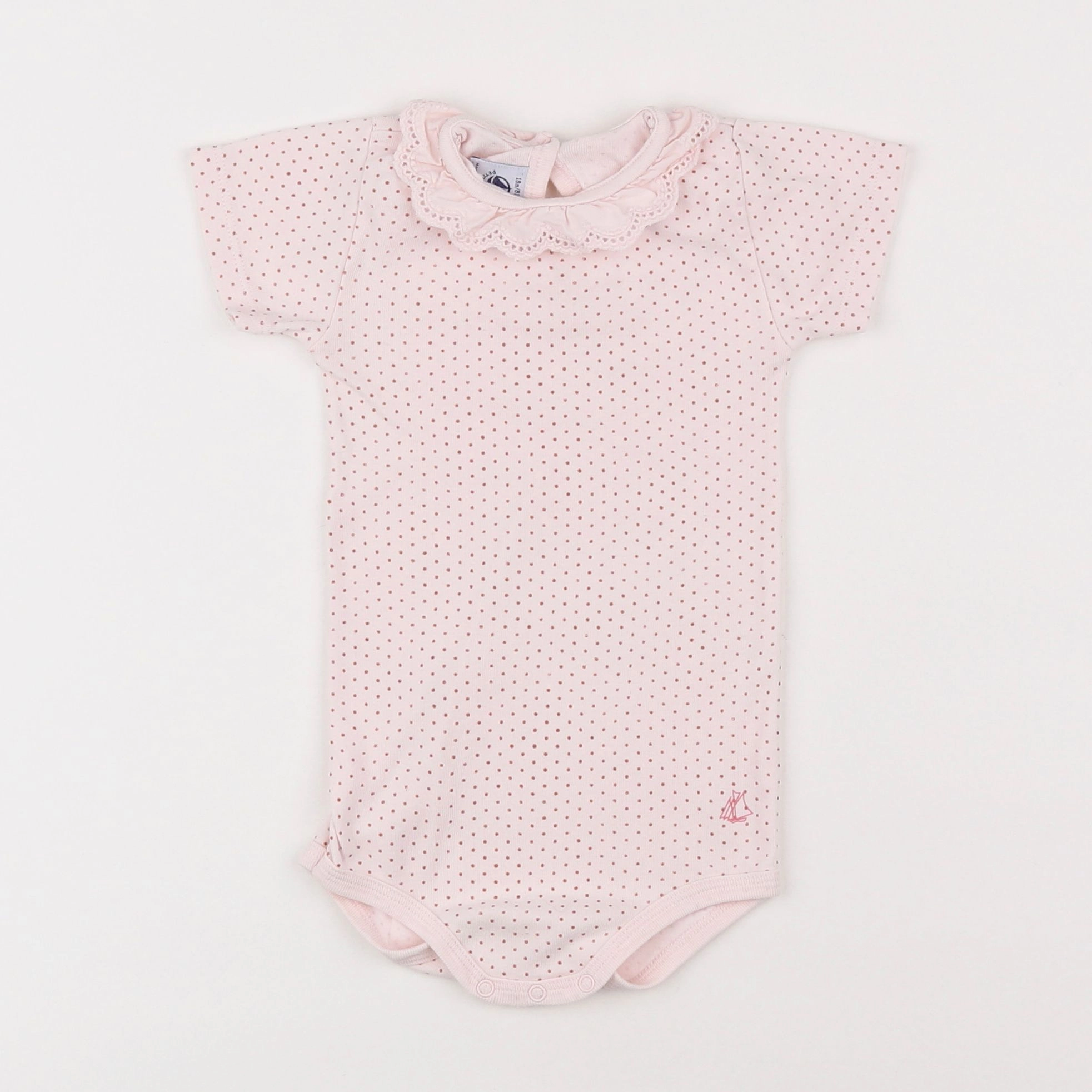 Petit Bateau - body rose - 18 mois