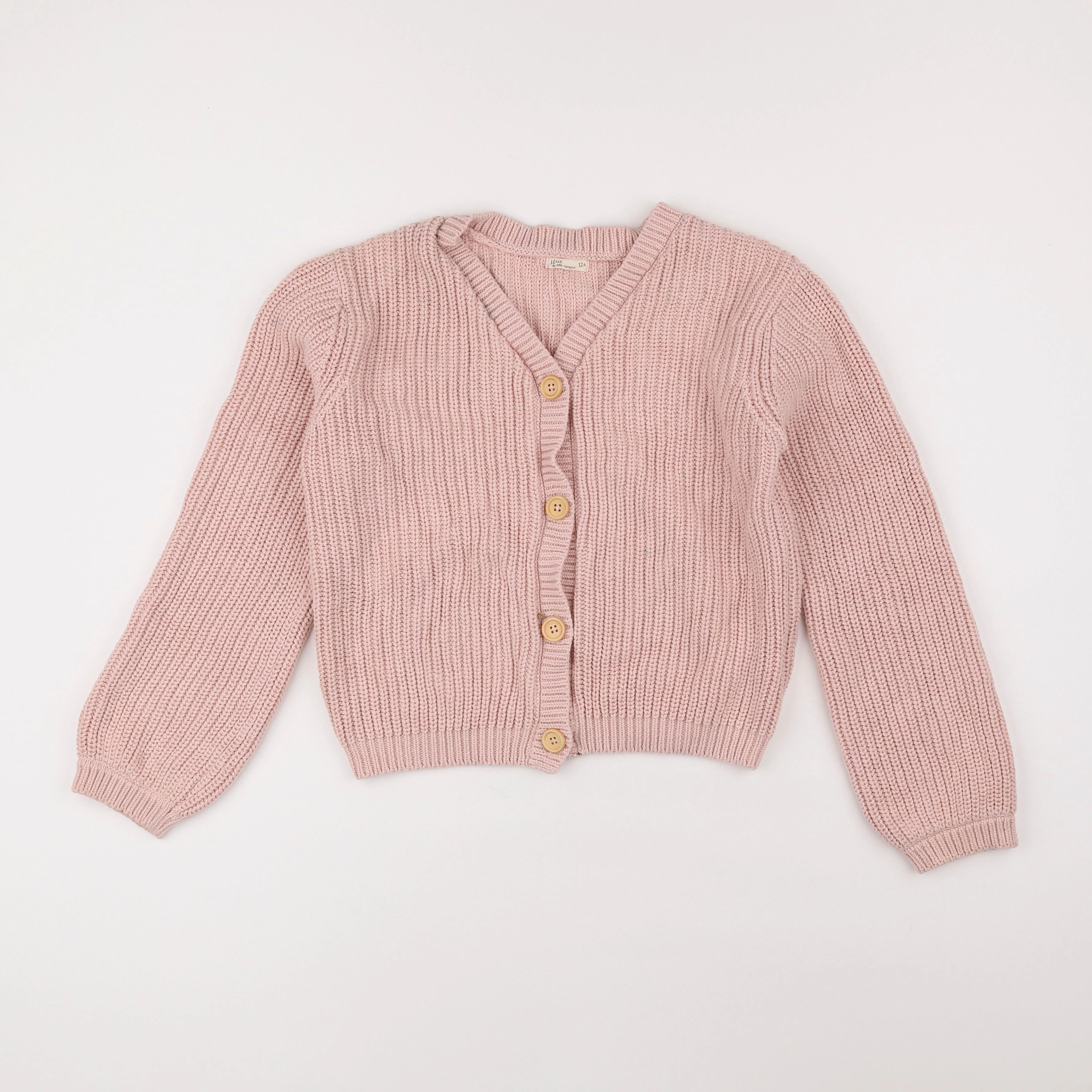 Little Cigogne - gilet rose - 12 ans