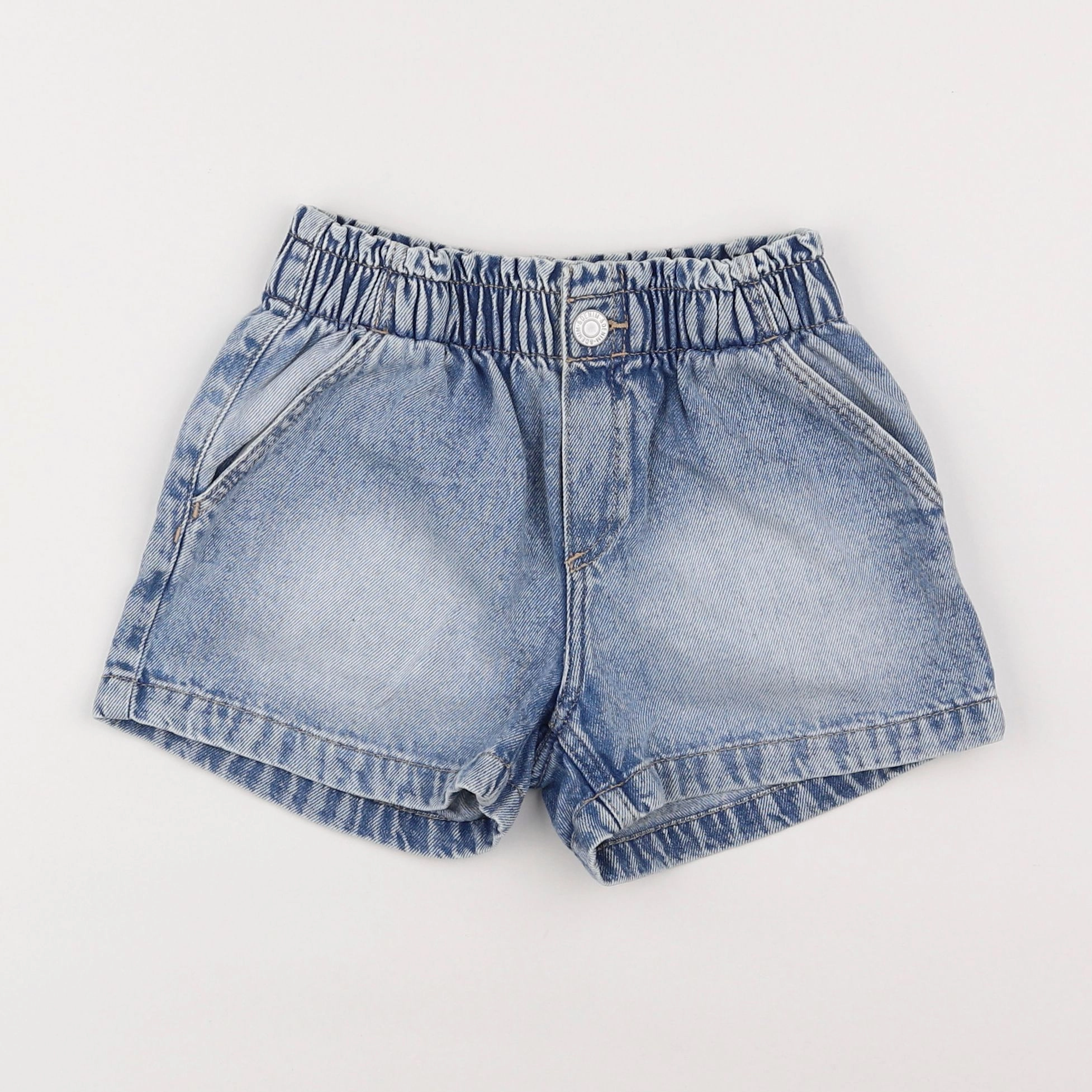 H&M - short bleu - 4/5 ans