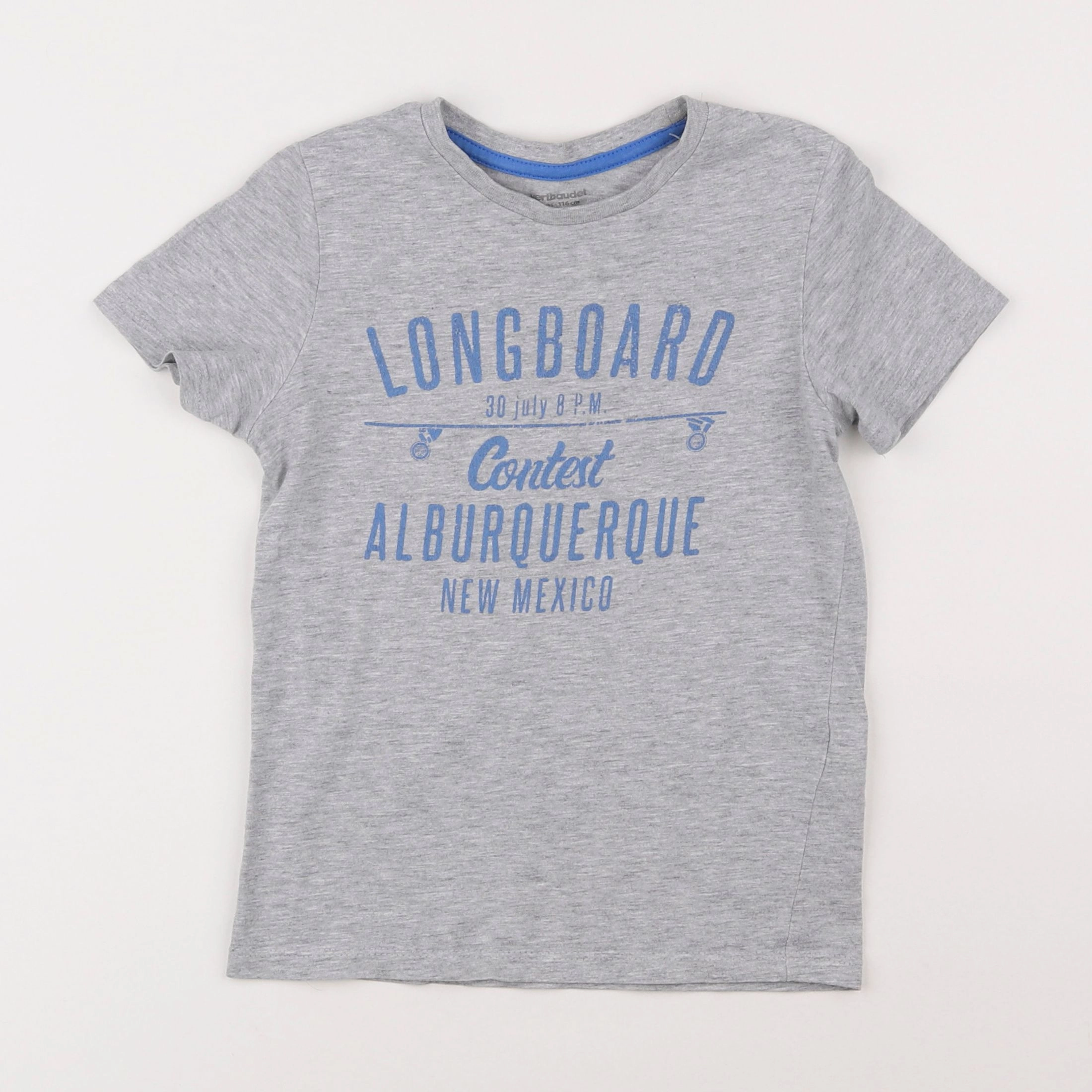 Vertbaudet - tee-shirt gris - 6 ans