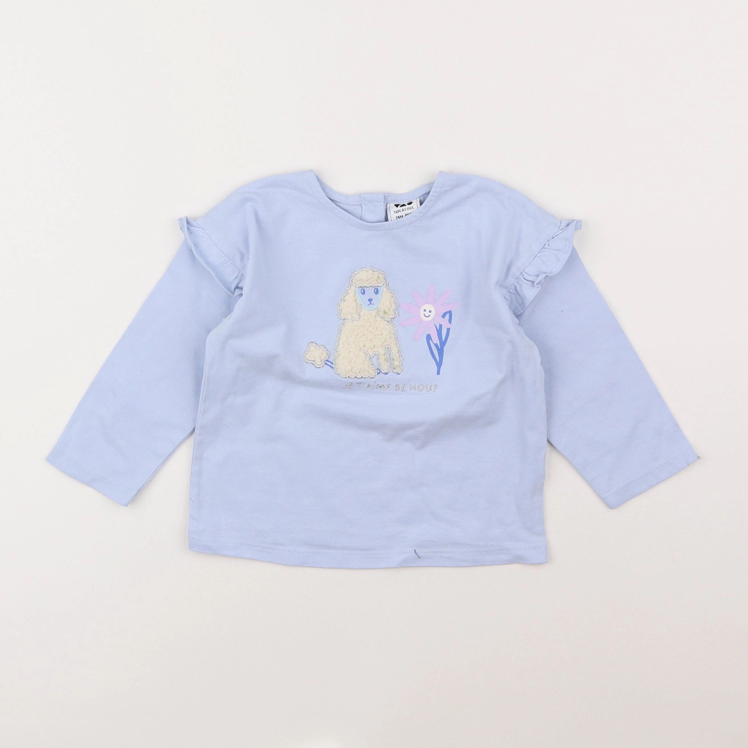 Tape à l'oeil - tee-shirt bleu - 2 ans