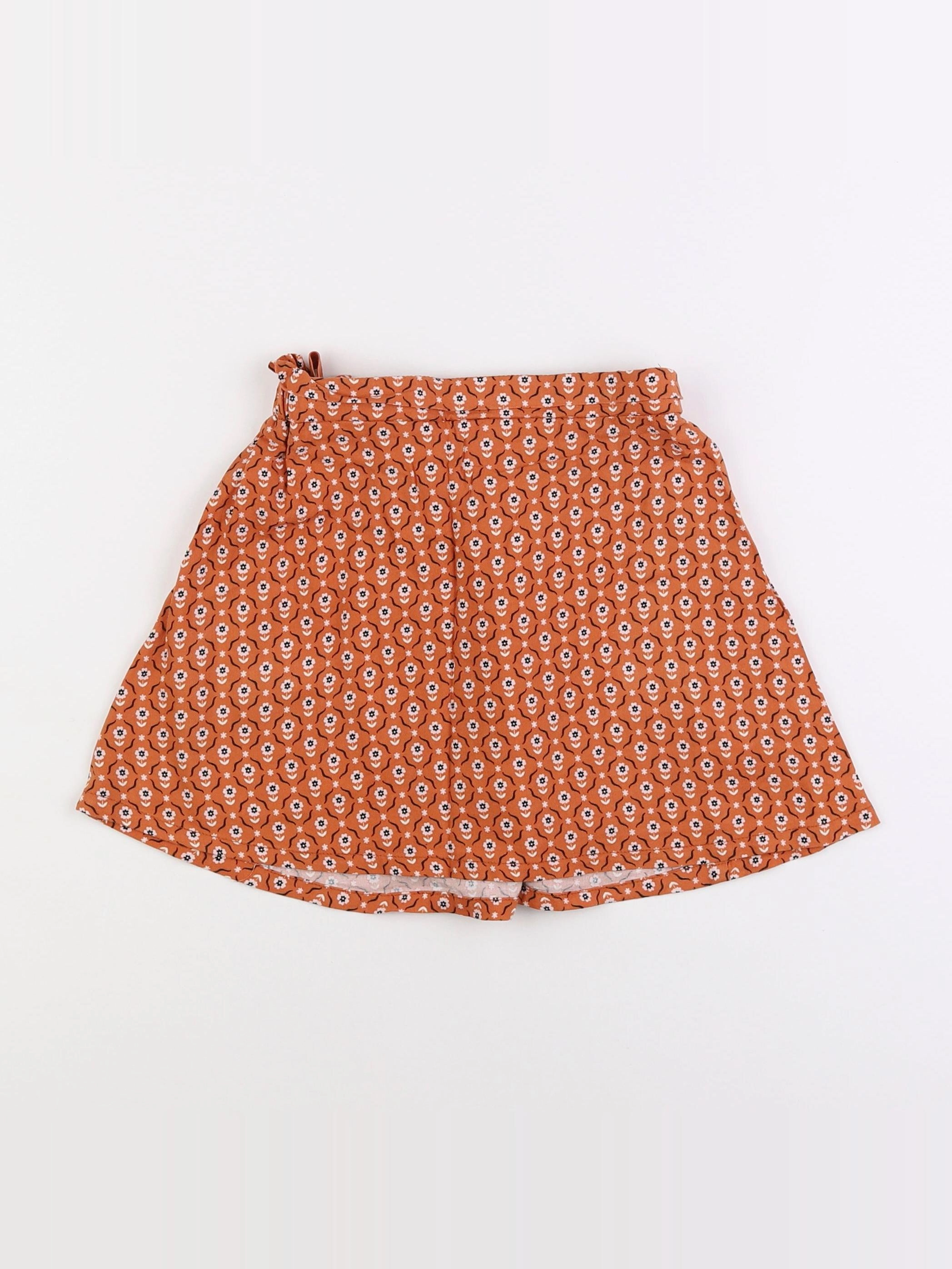 Vertbaudet - jupe orange - 8 ans