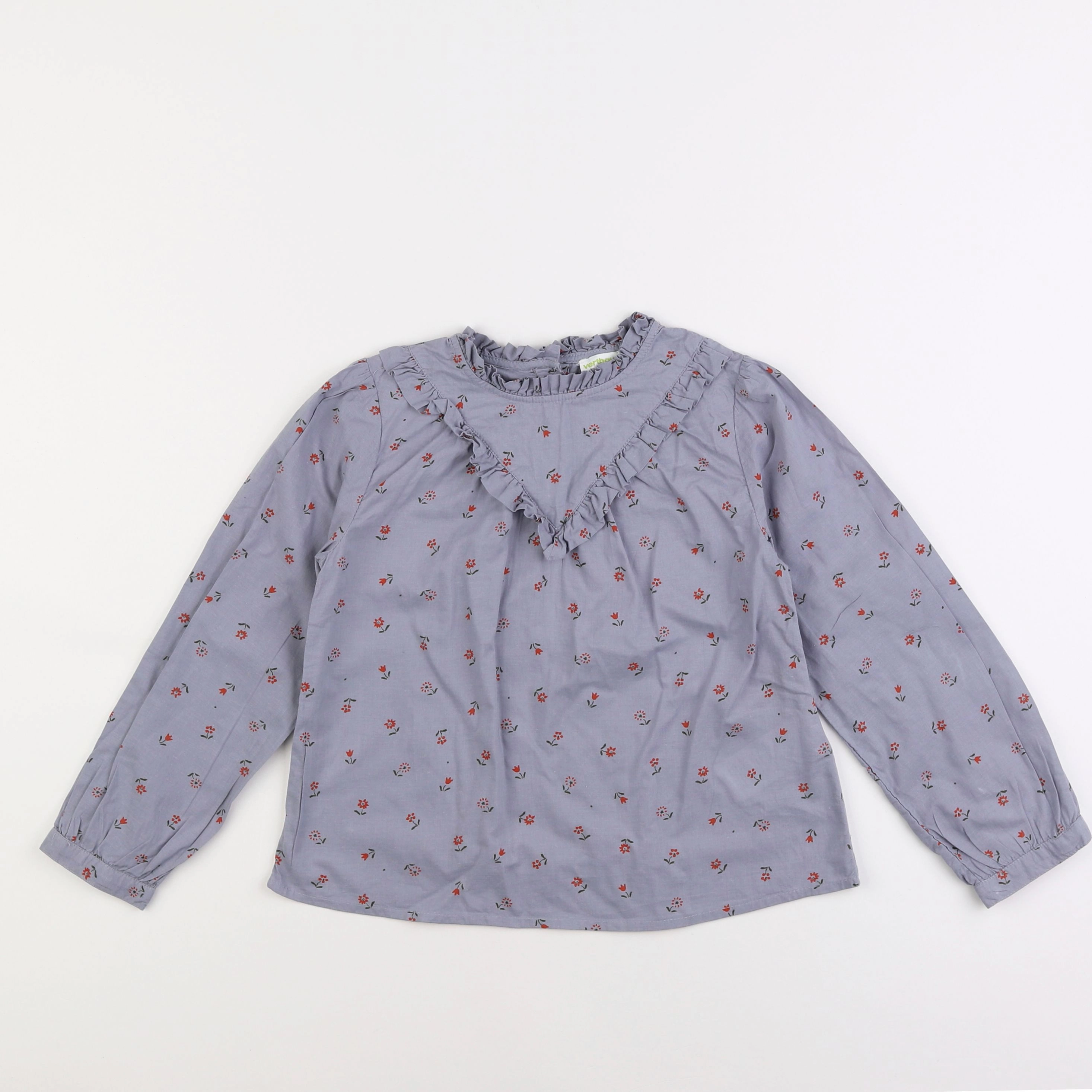 Vertbaudet - blouse bleu - 7 ans