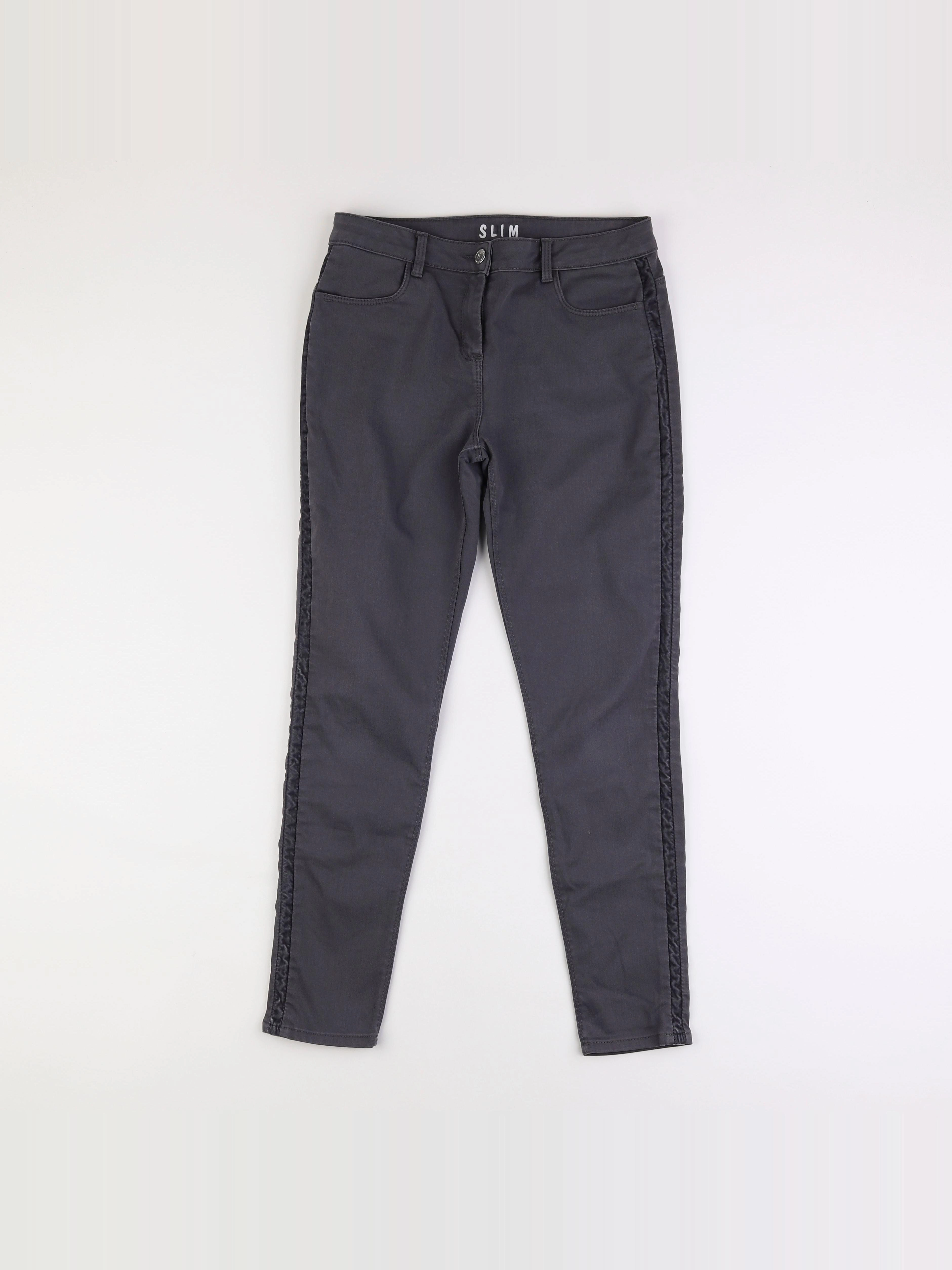 Vertbaudet - pantalon gris - 14 ans