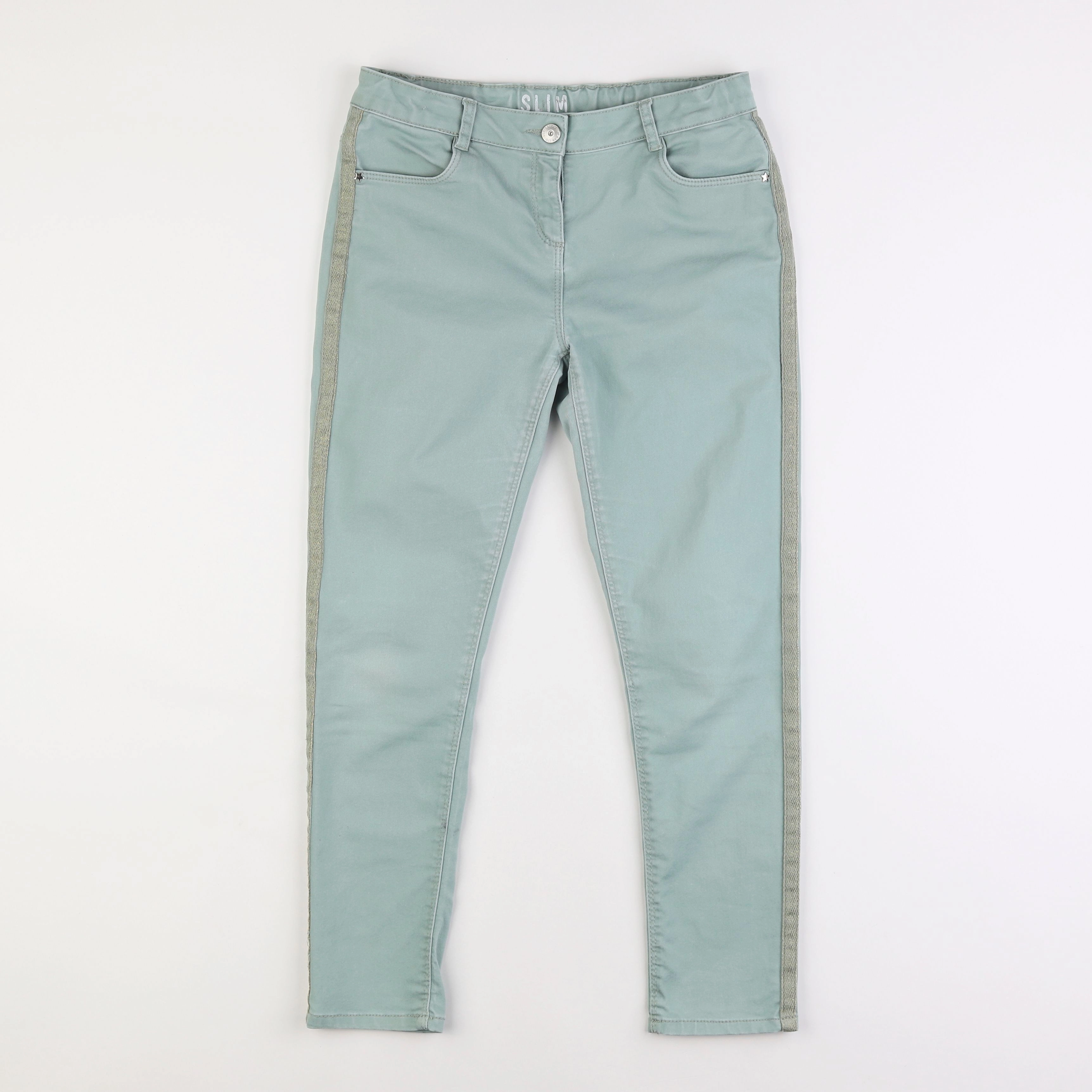 Vertbaudet - pantalon vert - 12 ans