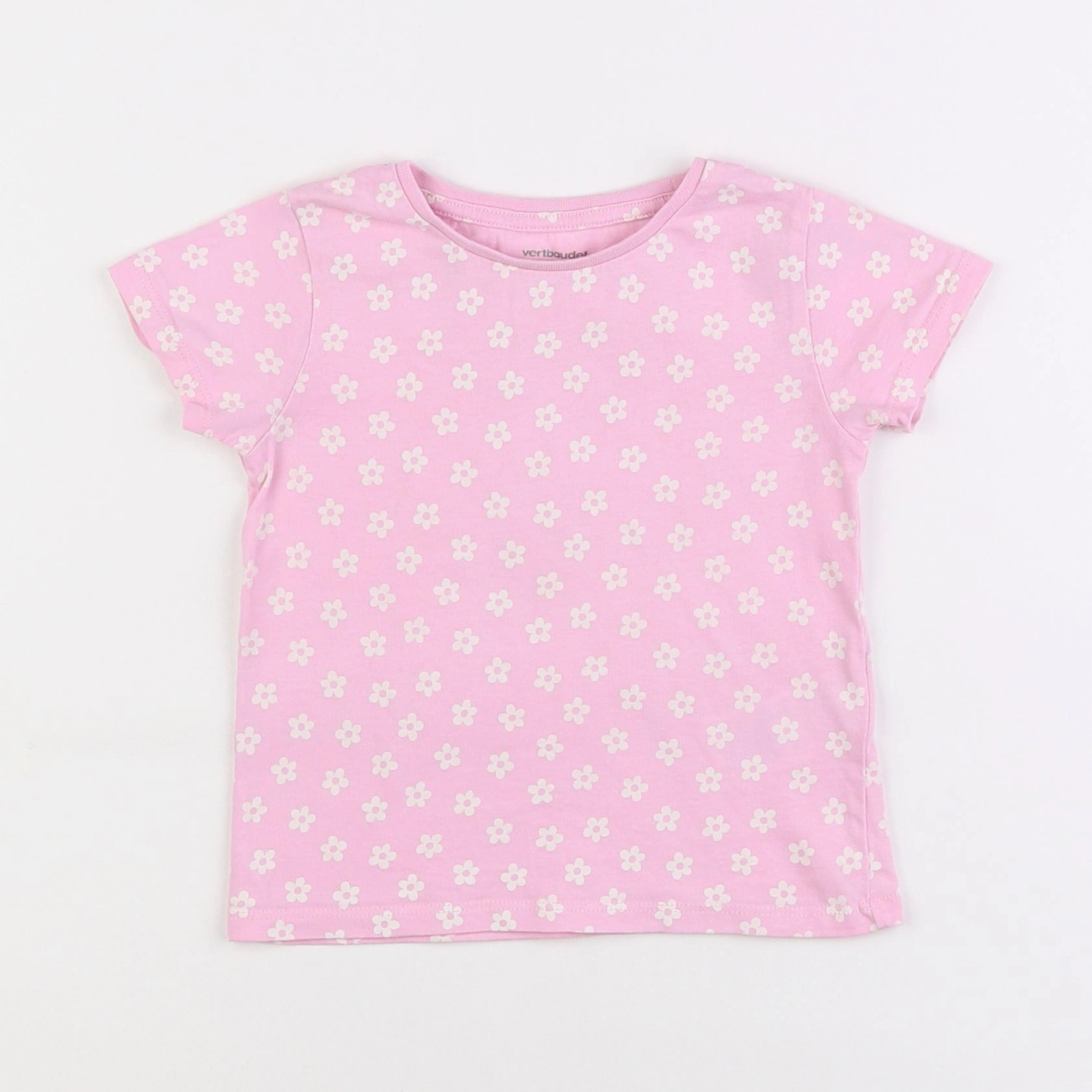 Vertbaudet - tee-shirt rose - 2 ans