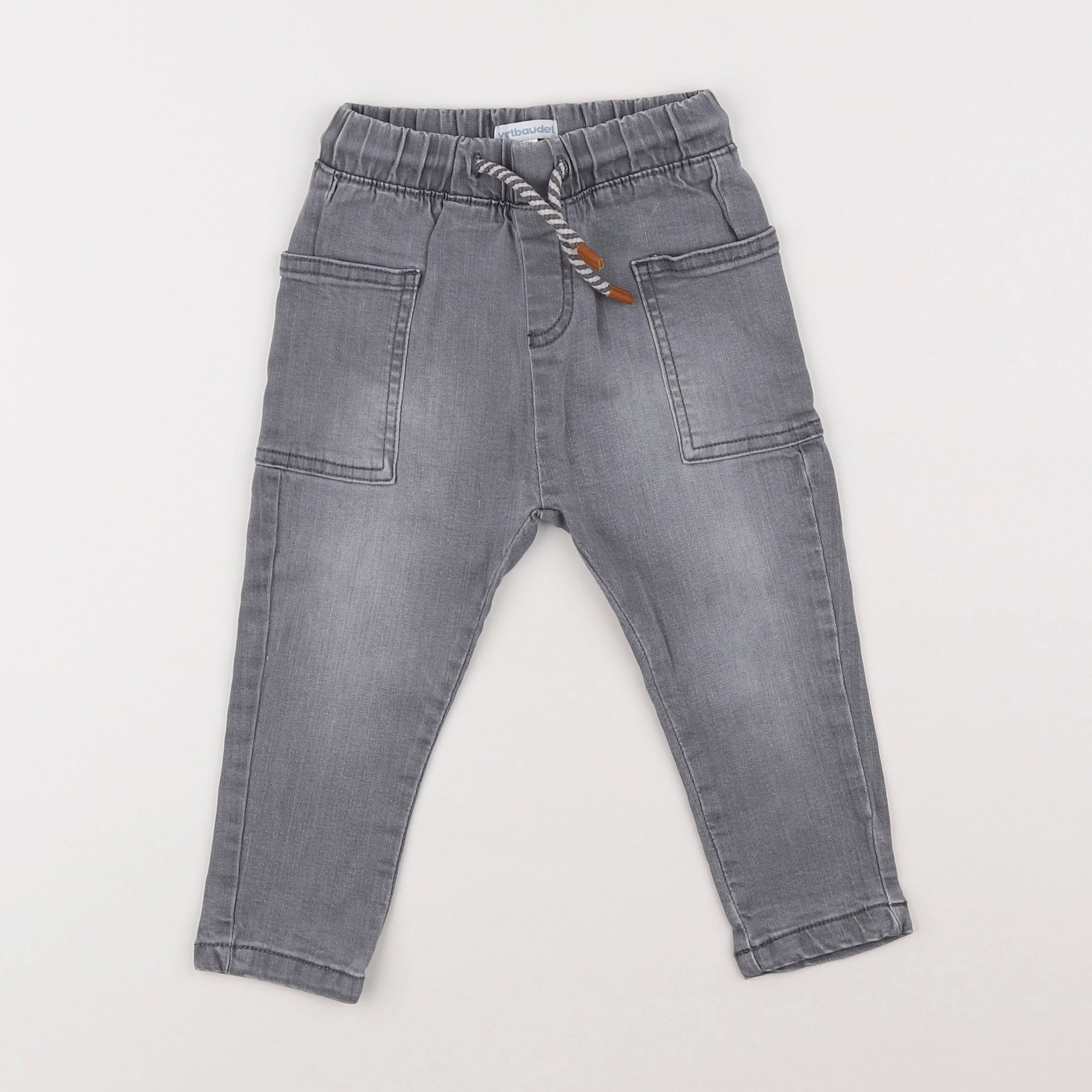 Vertbaudet - pantalon gris - 18 mois