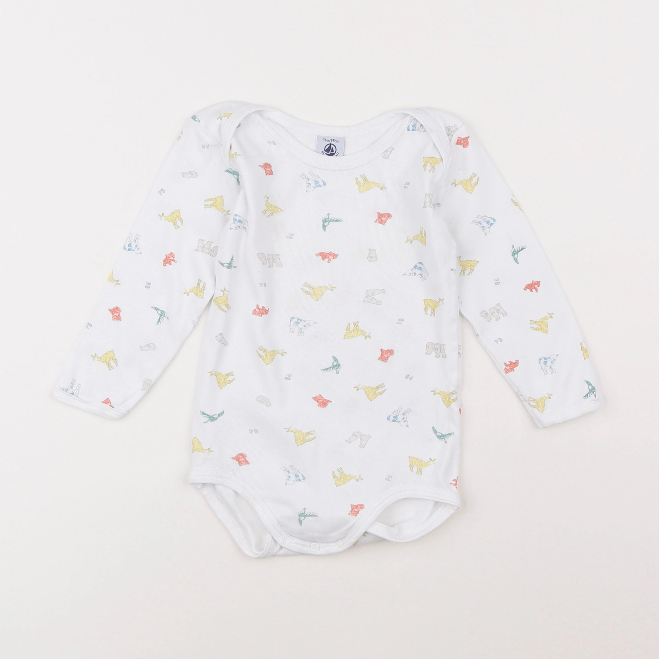 Petit Bateau - body blanc - 3 ans