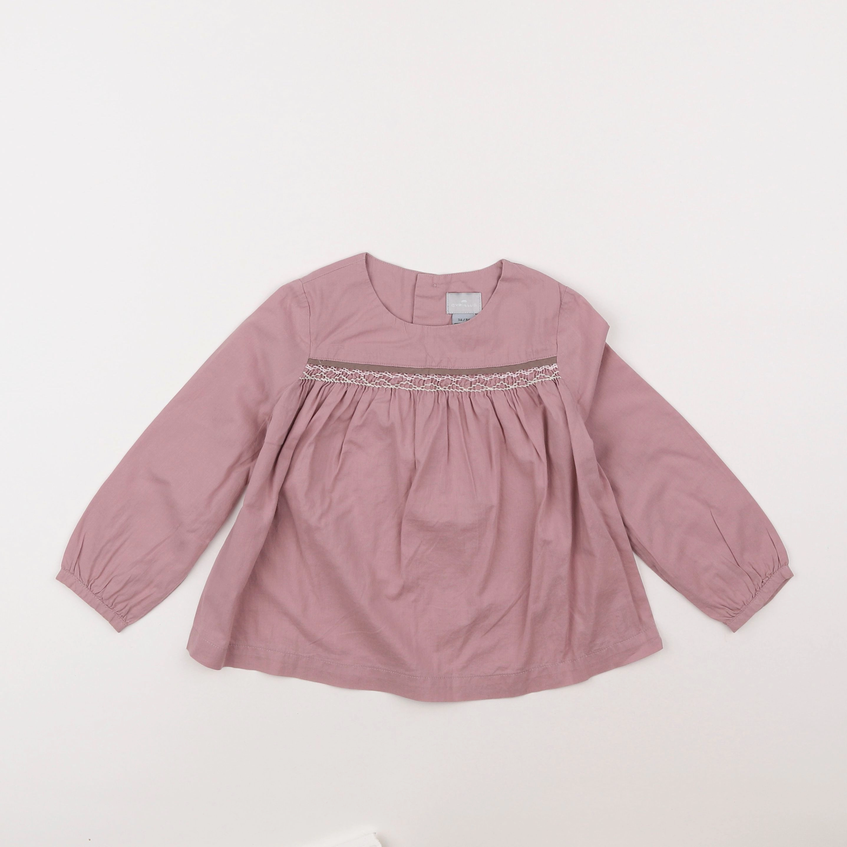 Cyrillus - blouse rose - 3 ans
