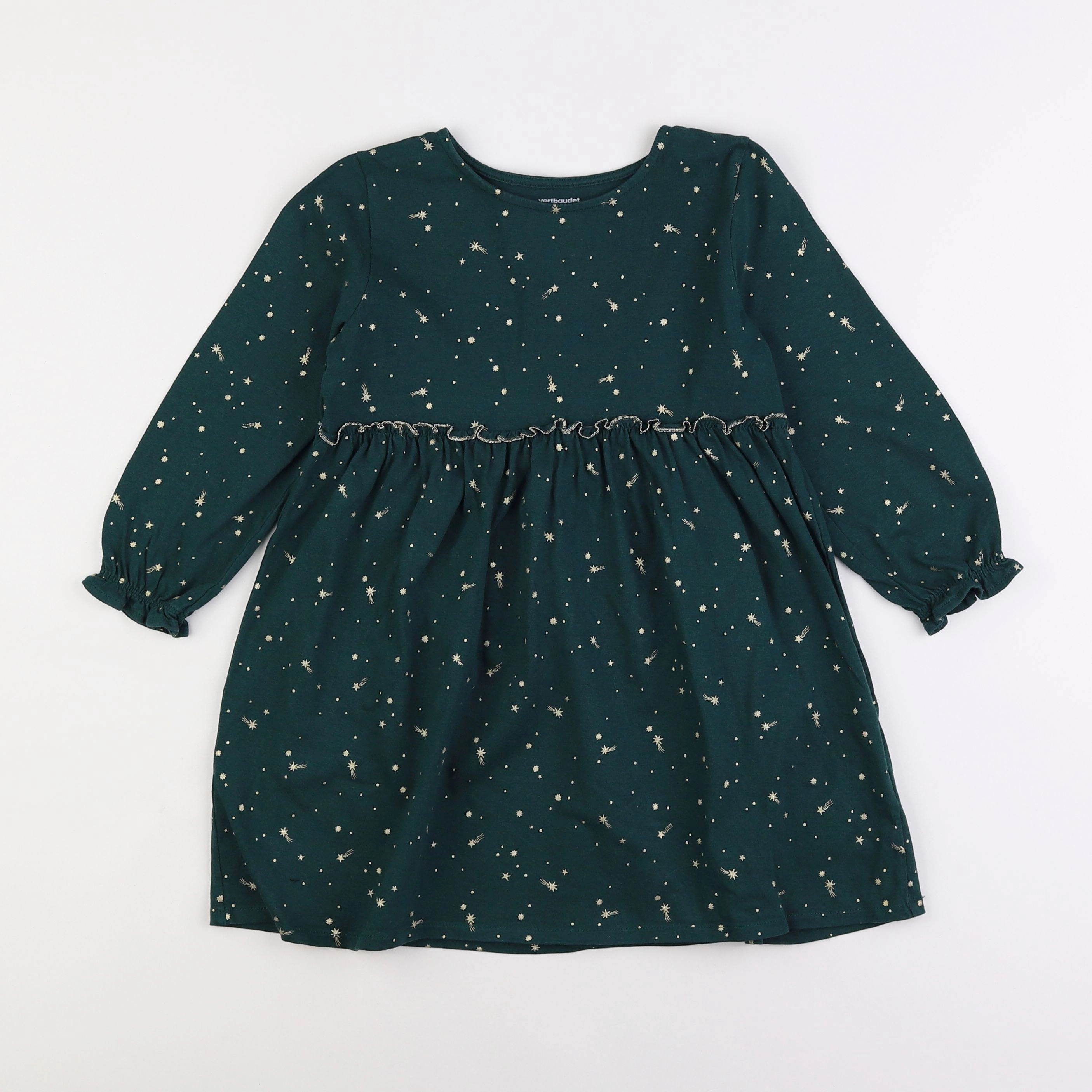 Vertbaudet - robe vert - 6 ans