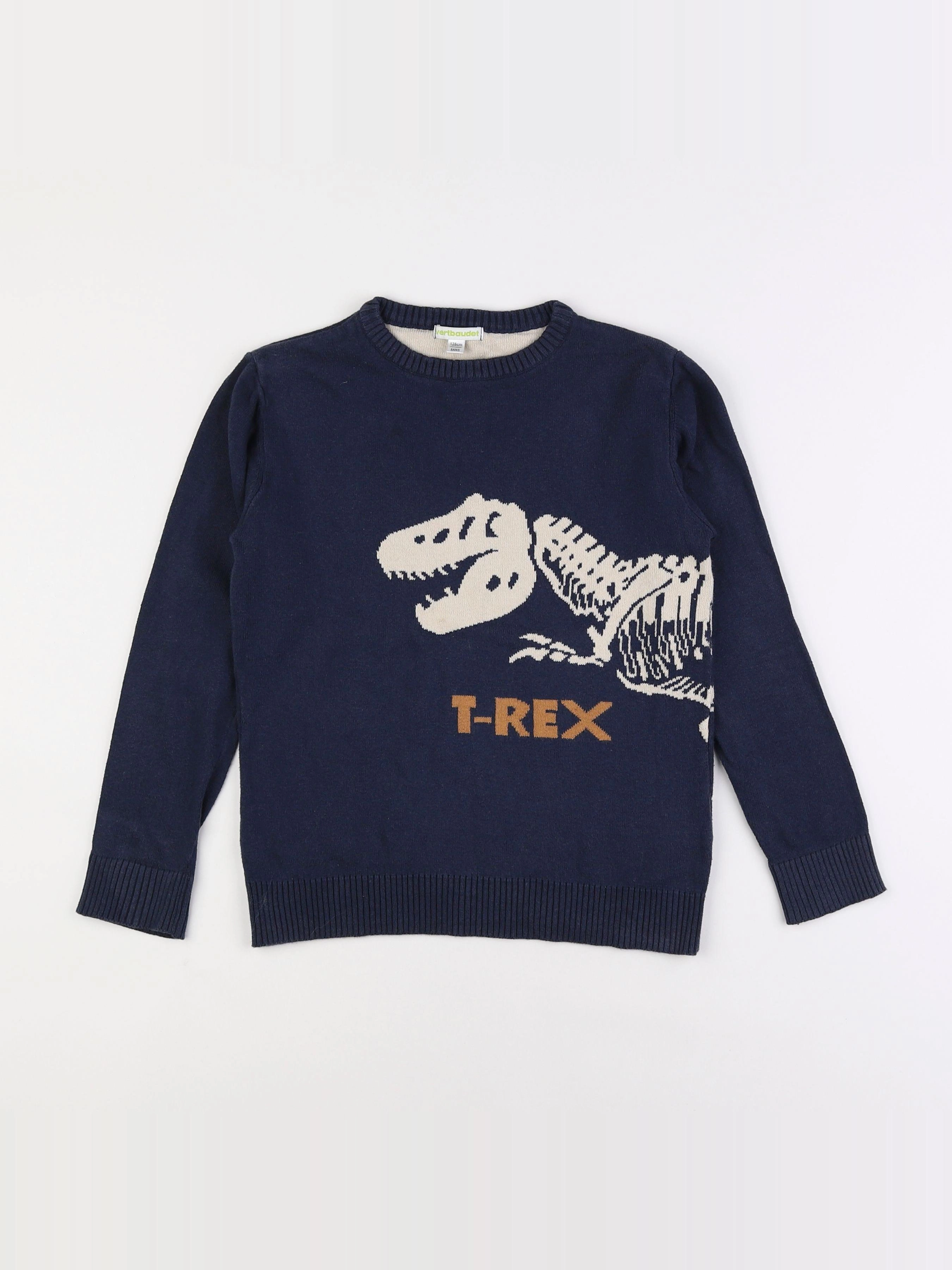 Vertbaudet - pull bleu - 8 ans
