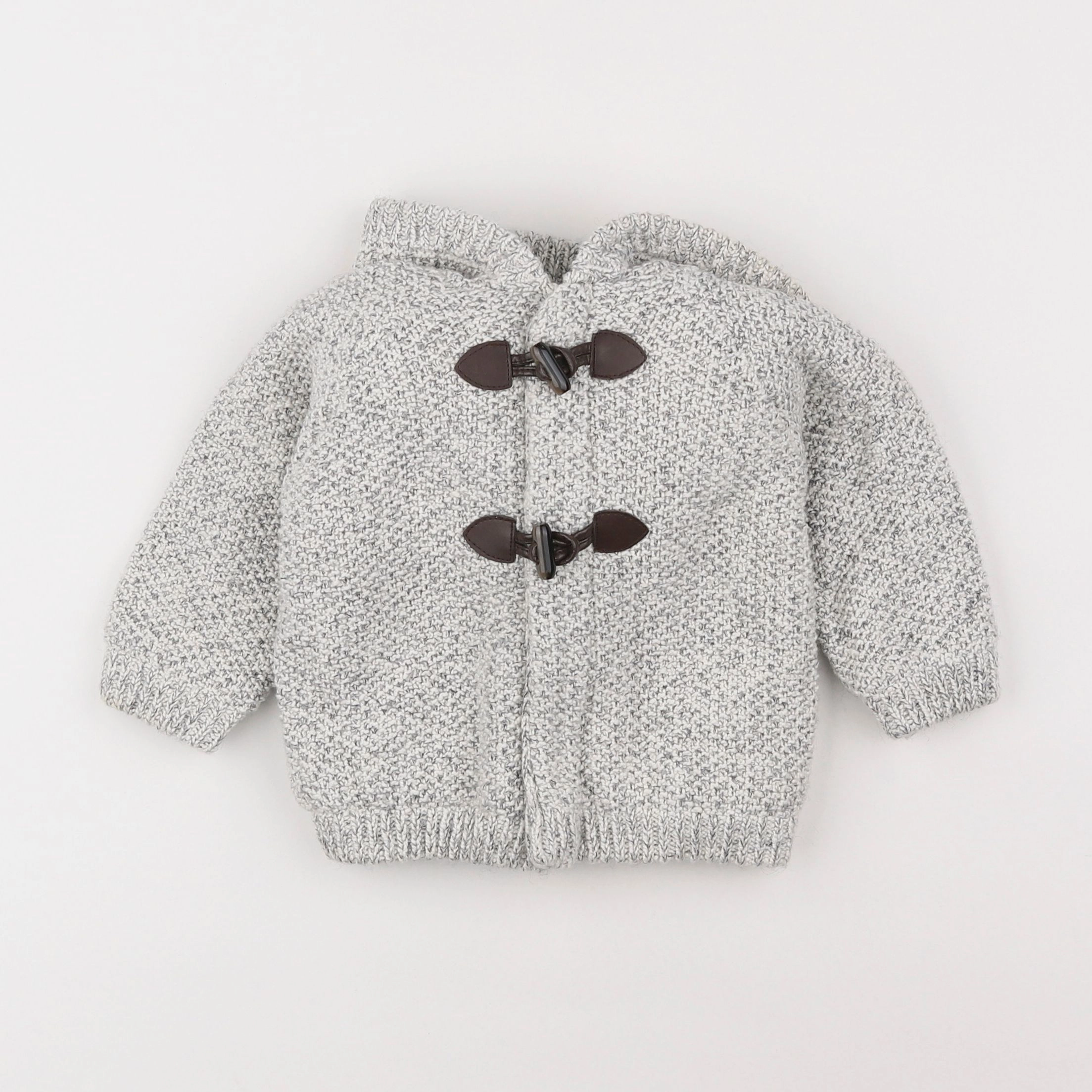 Vertbaudet - gilet gris - 12 mois