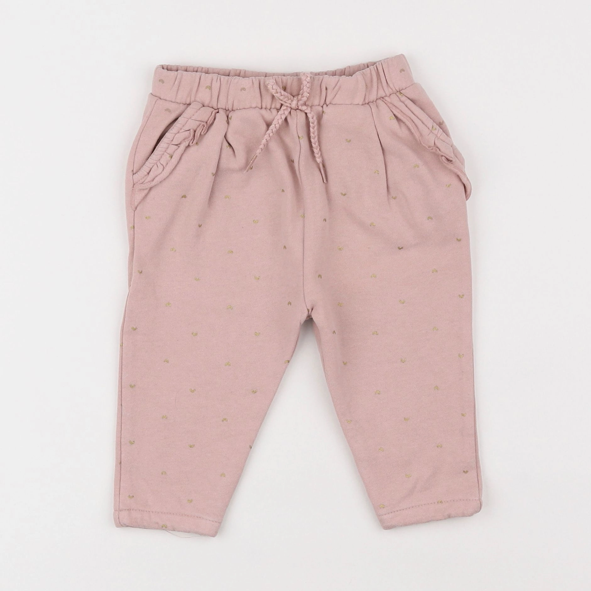 Vertbaudet - pantalon rose - 12 mois