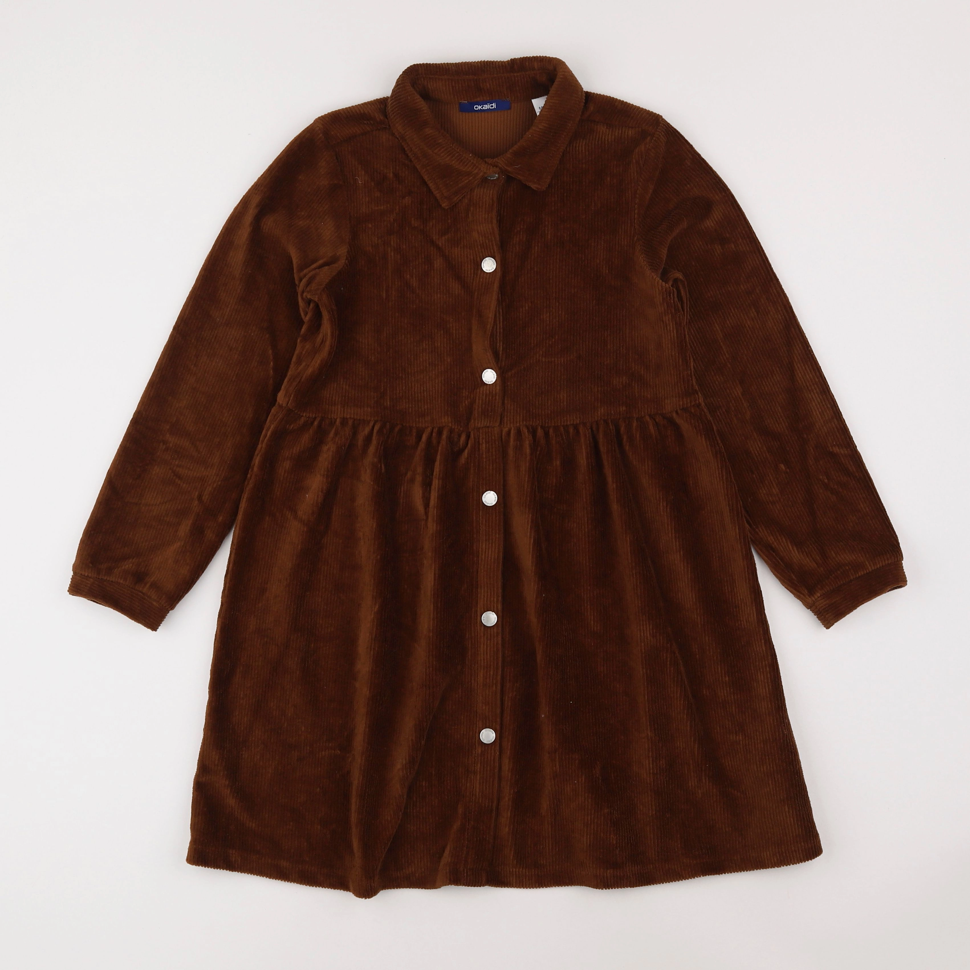 Okaidi - robe marron - 8 ans