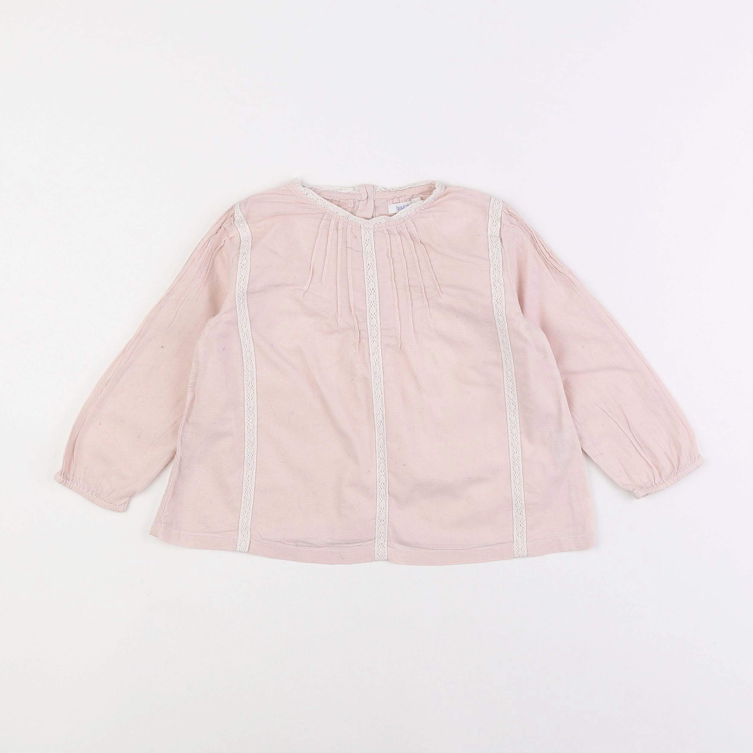 Boutchou - blouse rose - 2 ans