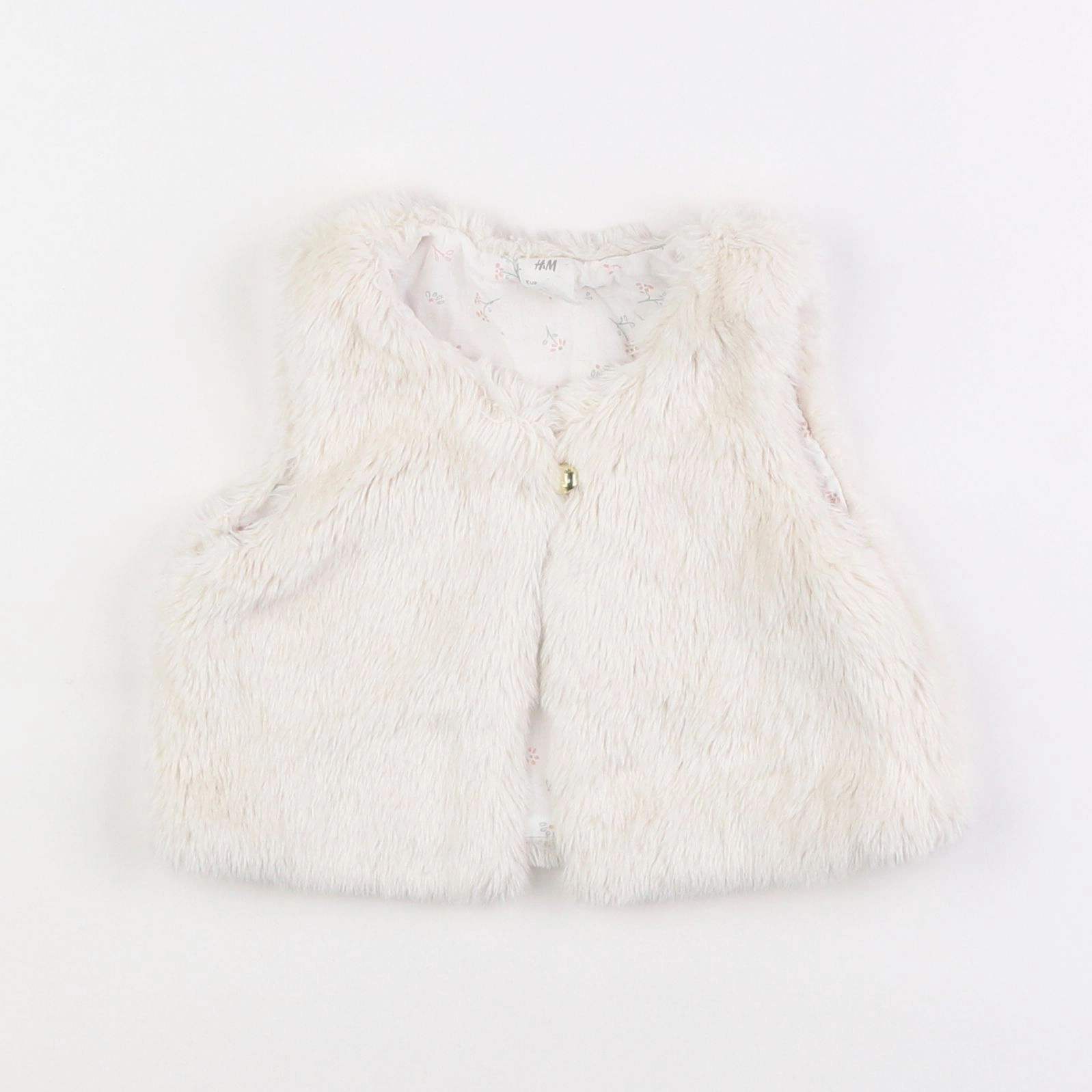 H&M - gilet blanc - 12/18 mois