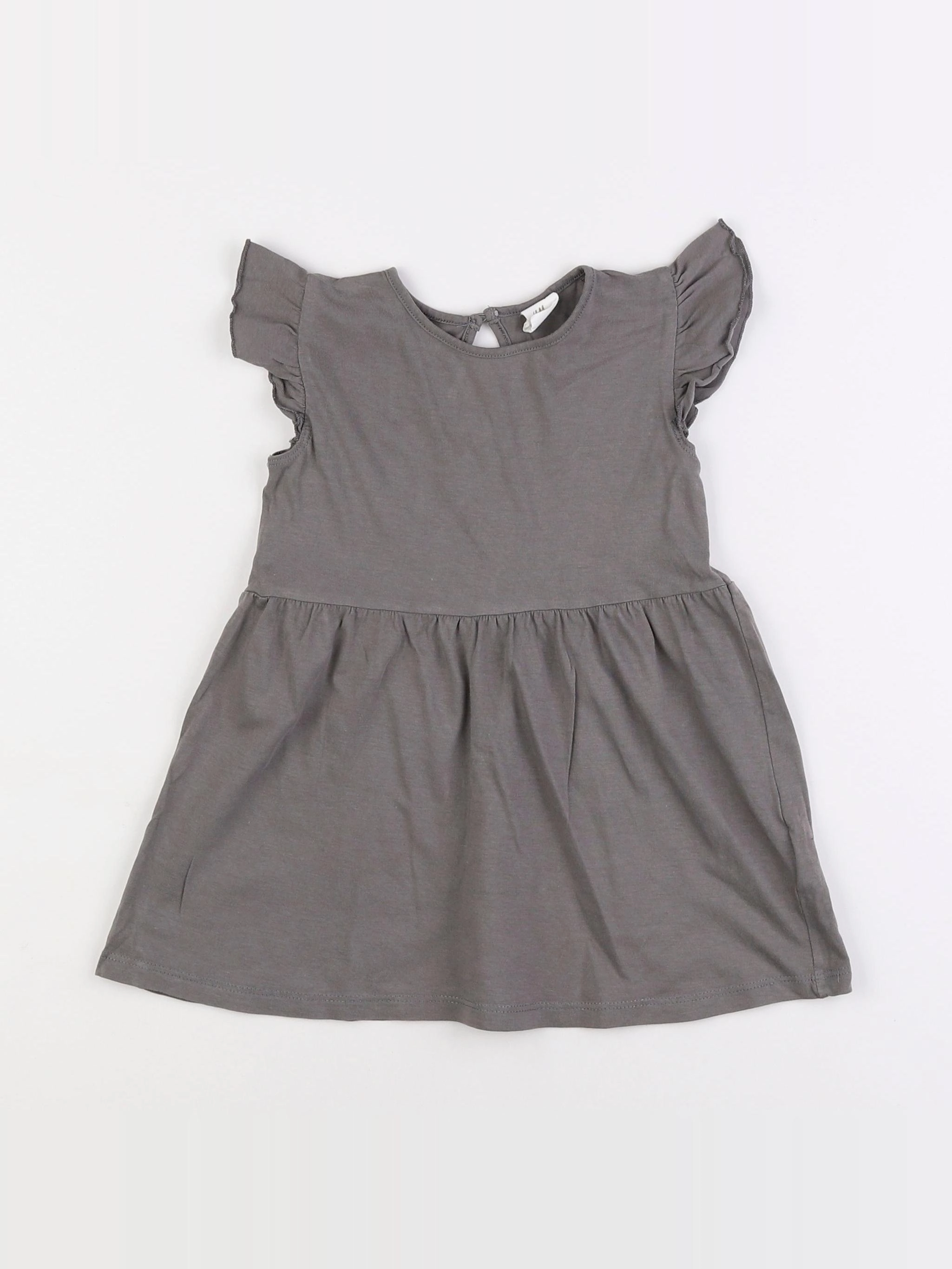 H&M - robe gris - 12/18 mois
