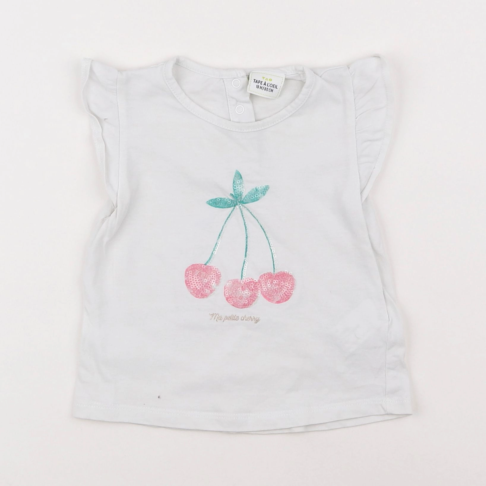 Tape à l'oeil - tee-shirt blanc - 18 mois