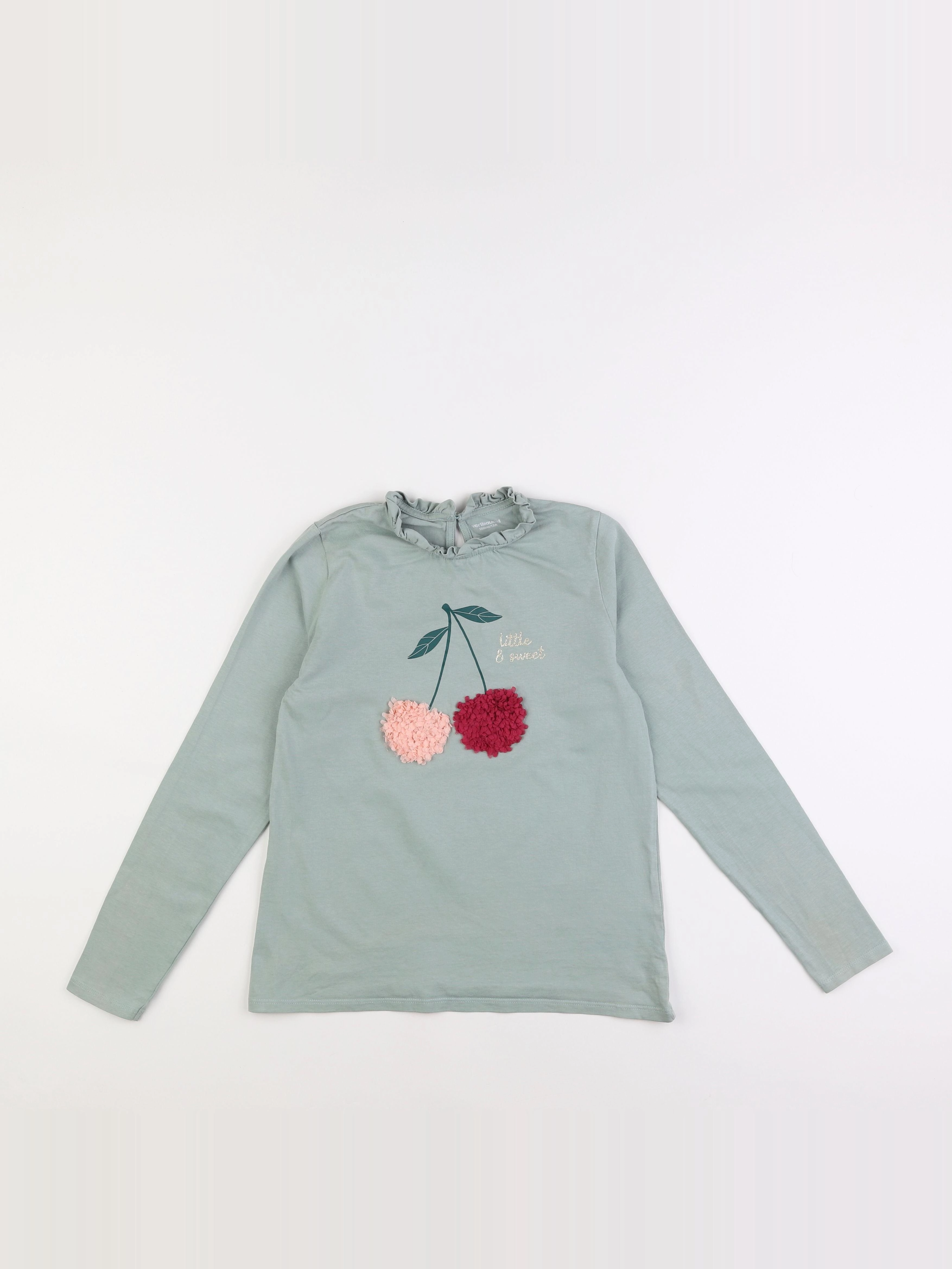 Vertbaudet - tee-shirt vert - 12 ans