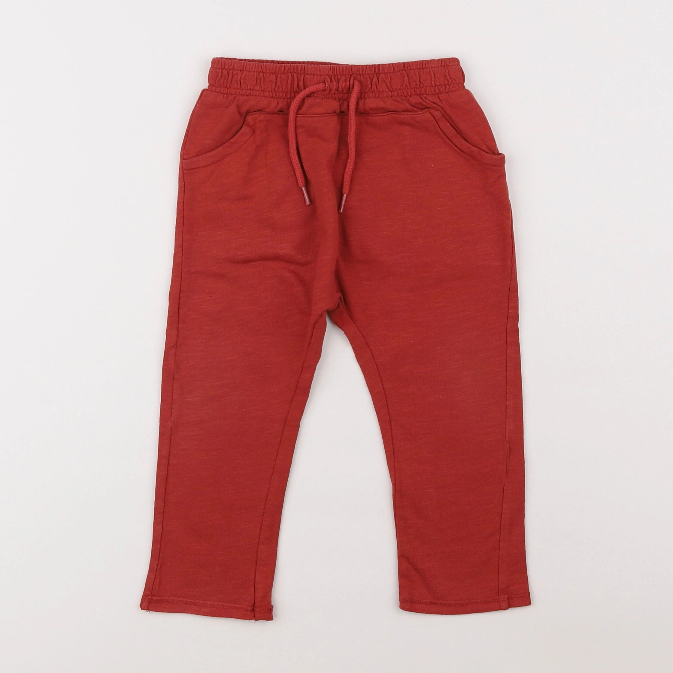 Vertbaudet - pantalon rouge - 18 mois