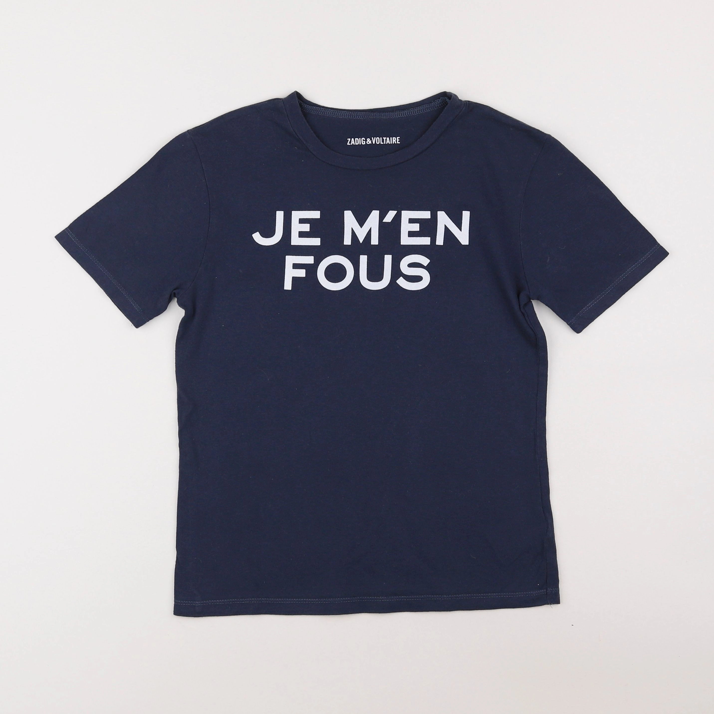 Zadig & Voltaire - tee-shirt bleu - 7/8 ans