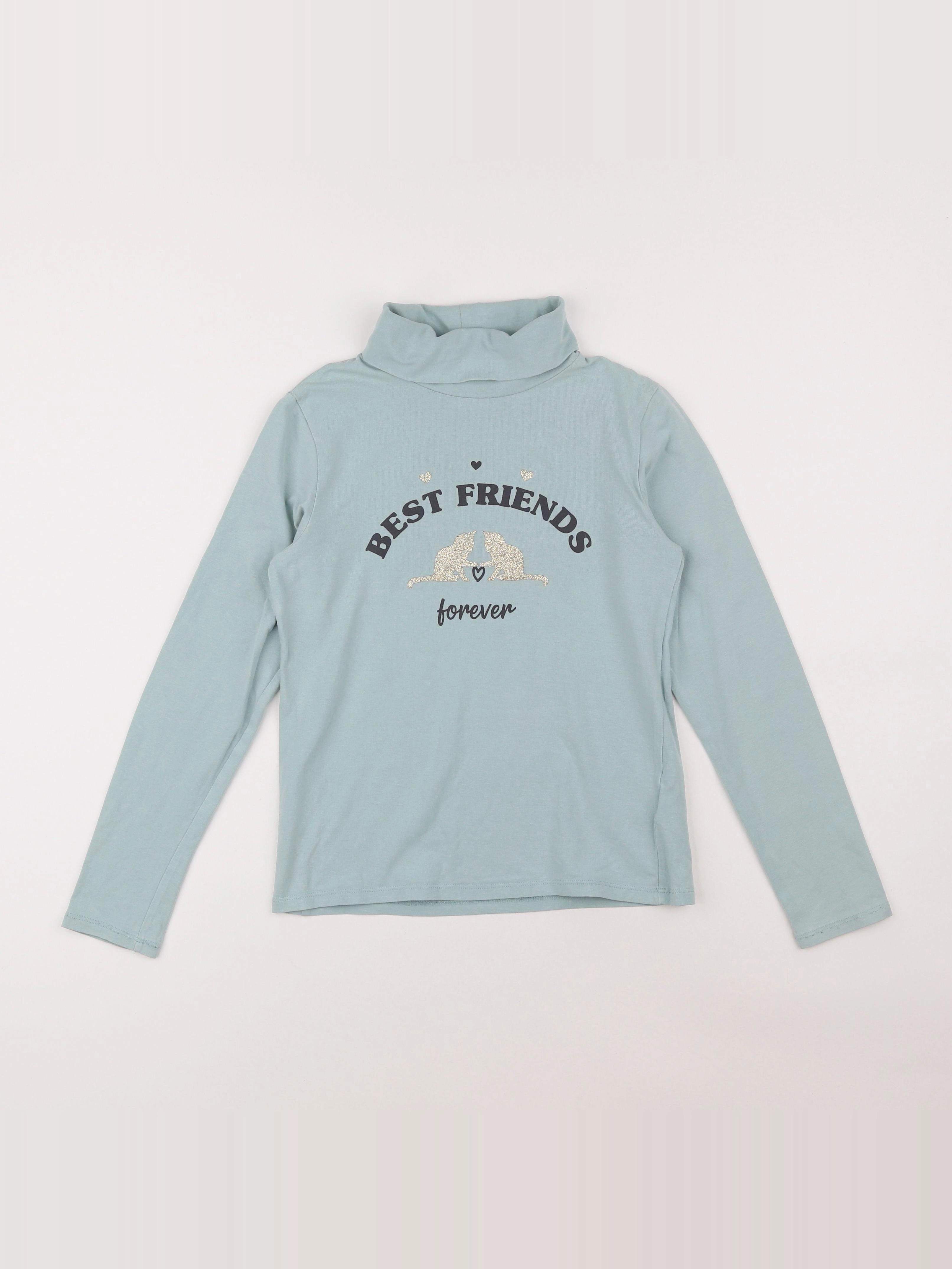 Vertbaudet - sous-pull vert - 10 ans