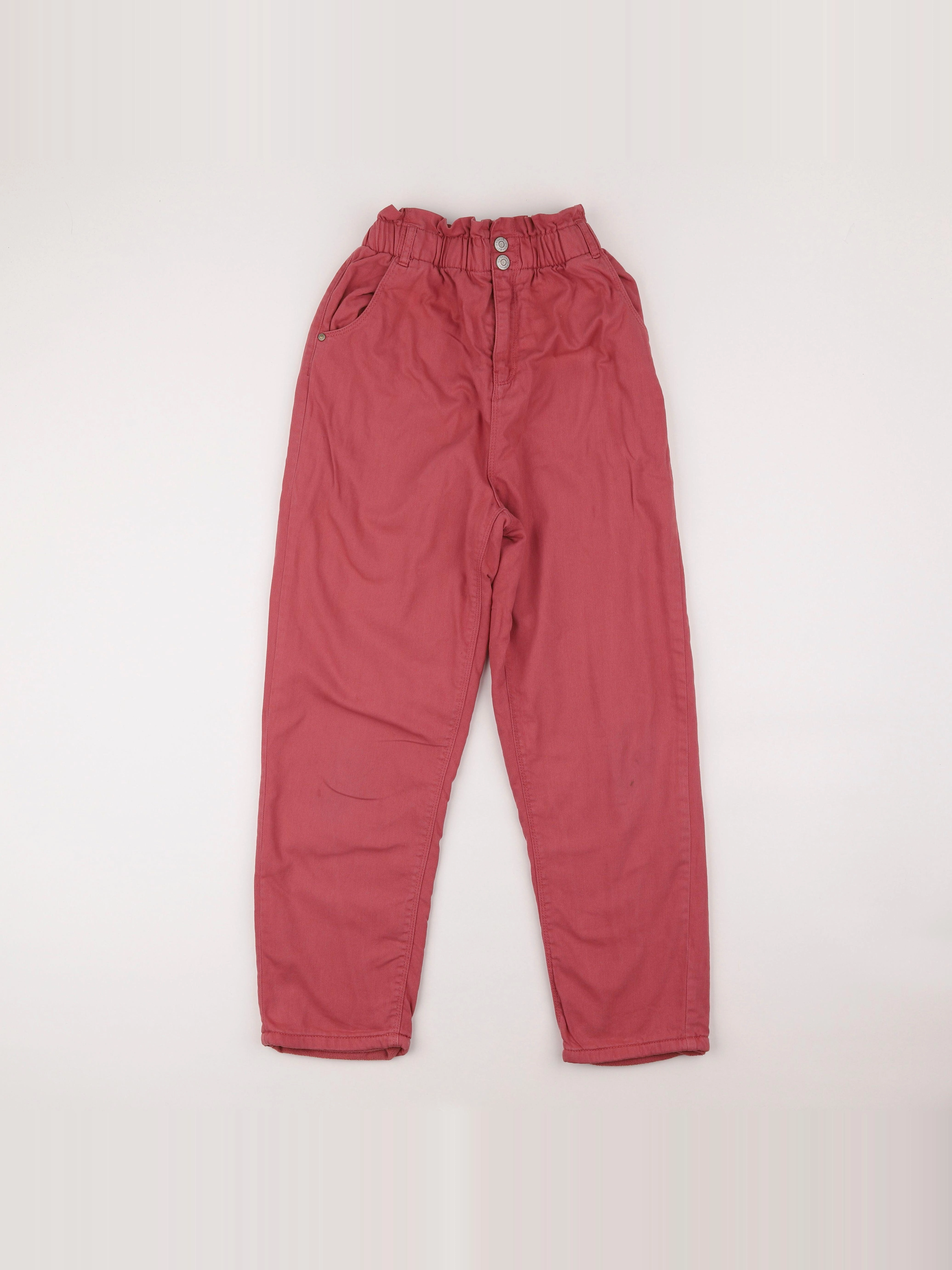 Vertbaudet - pantalon doublé rose - 14 ans