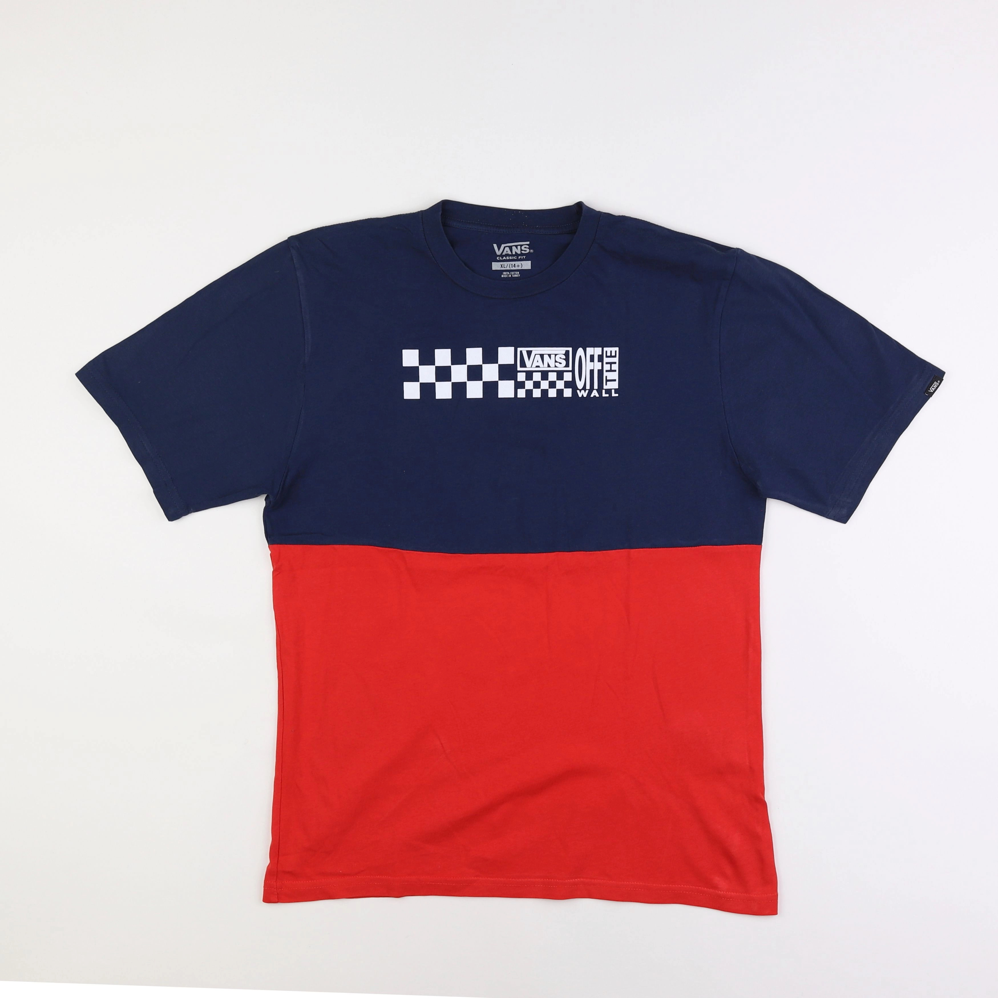 Vans - tee-shirt bleu, rouge - 14 ans