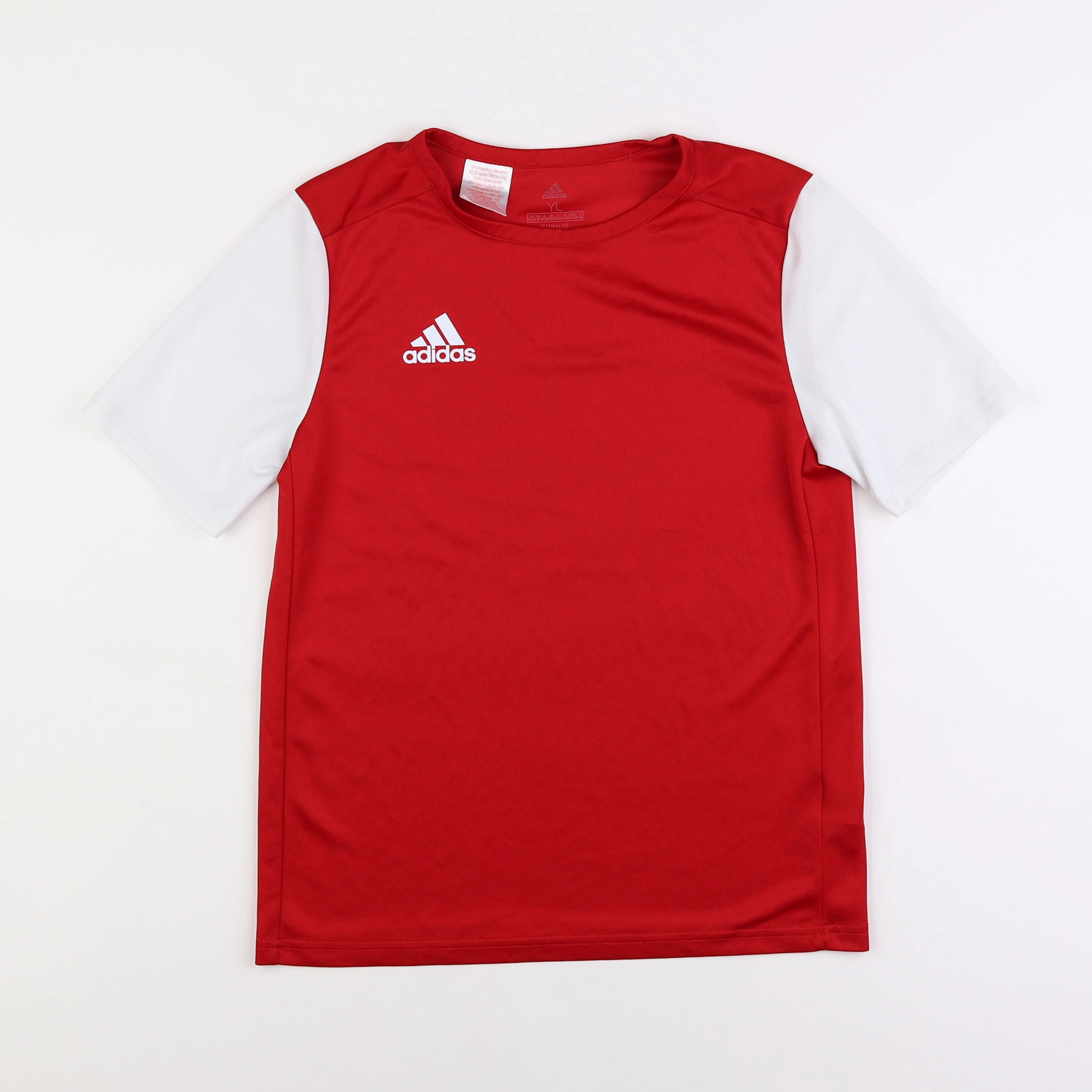 Adidas - tee-shirt rouge, blanc - 13/14 ans