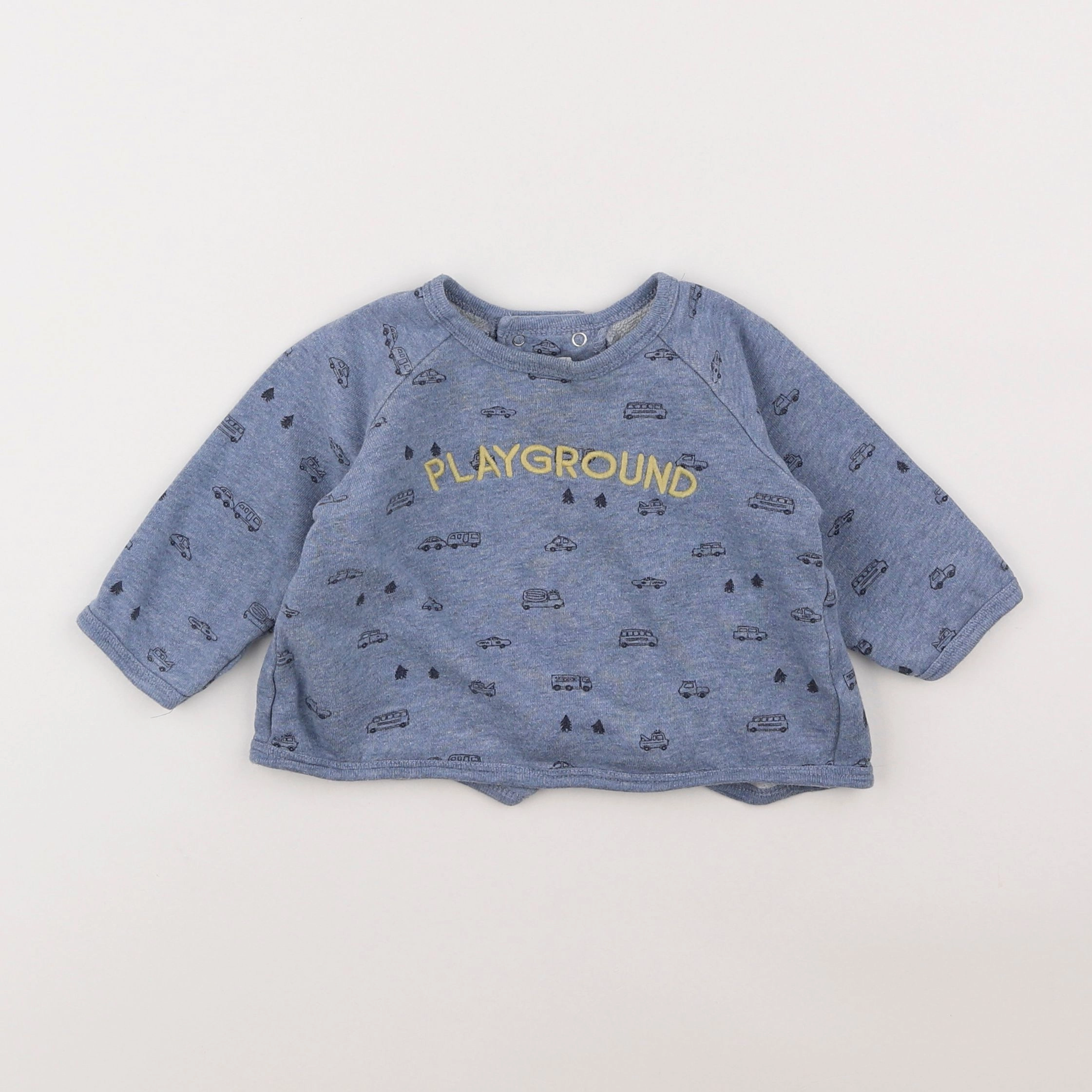 Boutchou - sweat bleu - 12 mois