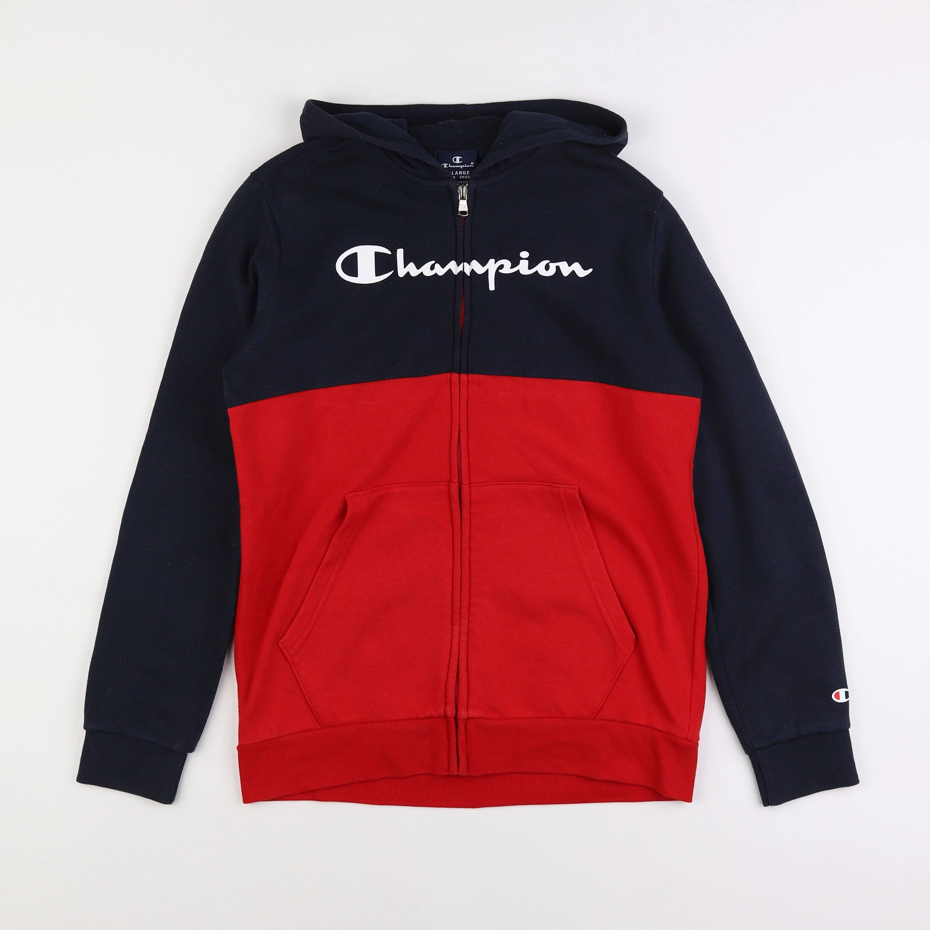 Champion  - sweat bleu, rouge - 13/14 ans