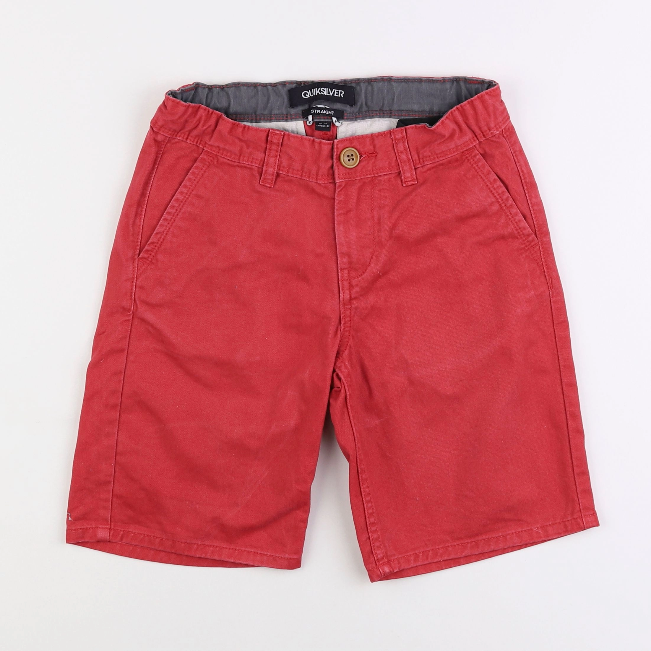 Quiksilver - short rouge - 12 ans