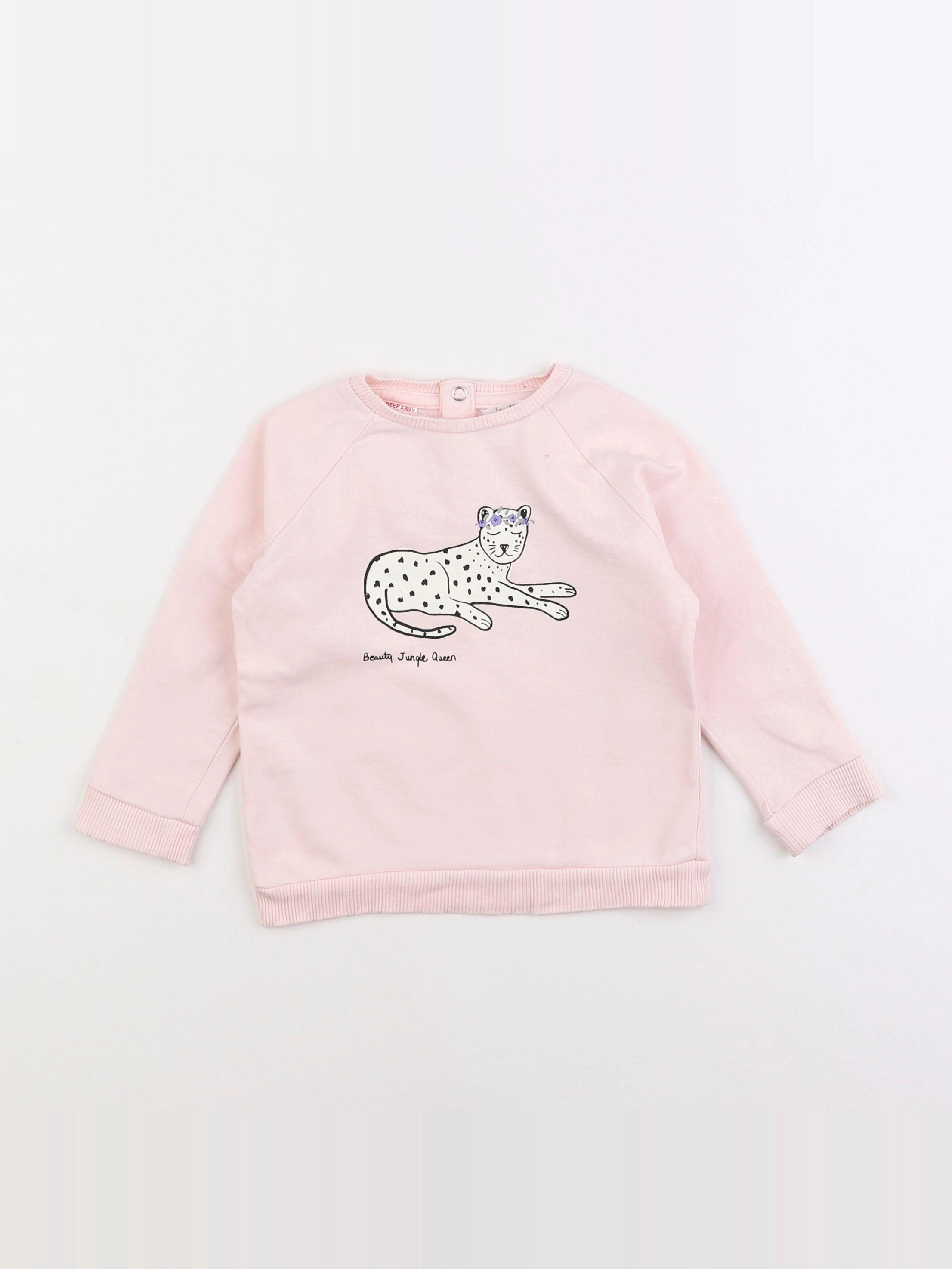 Mango - sweat rose - 18 mois à 2 ans