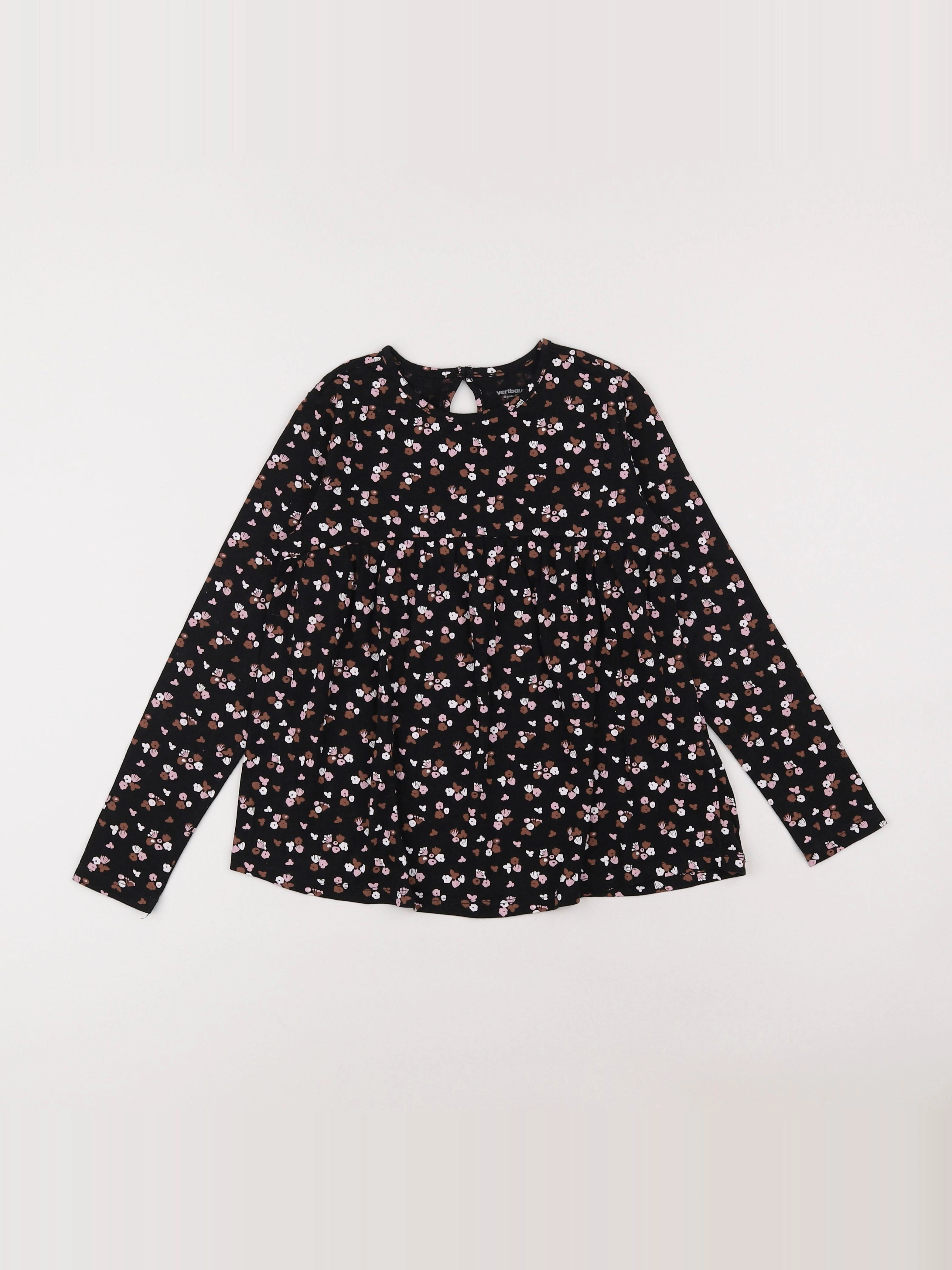 Vertbaudet - tee-shirt noir - 8 ans
