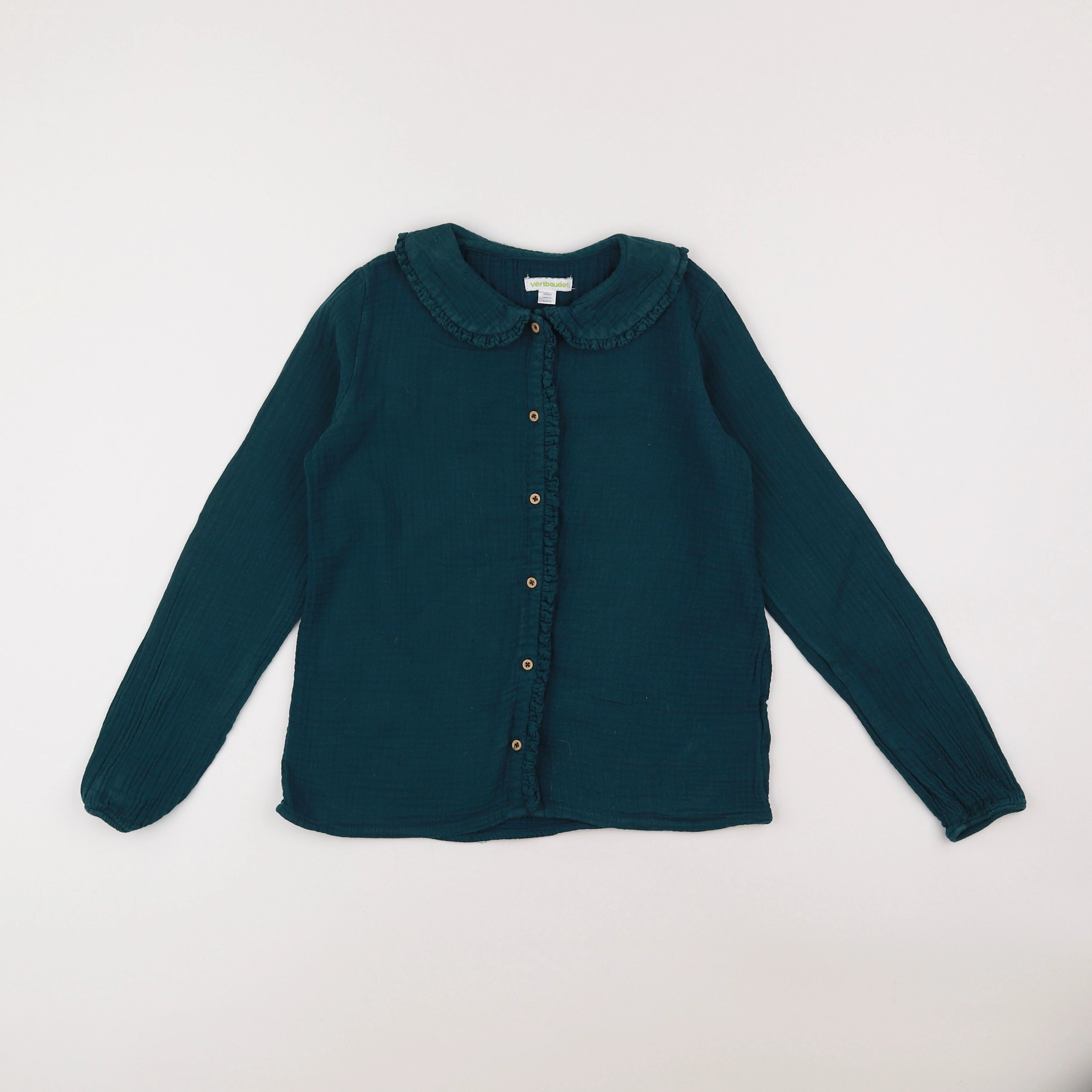 Vertbaudet - blouse vert - 10 ans